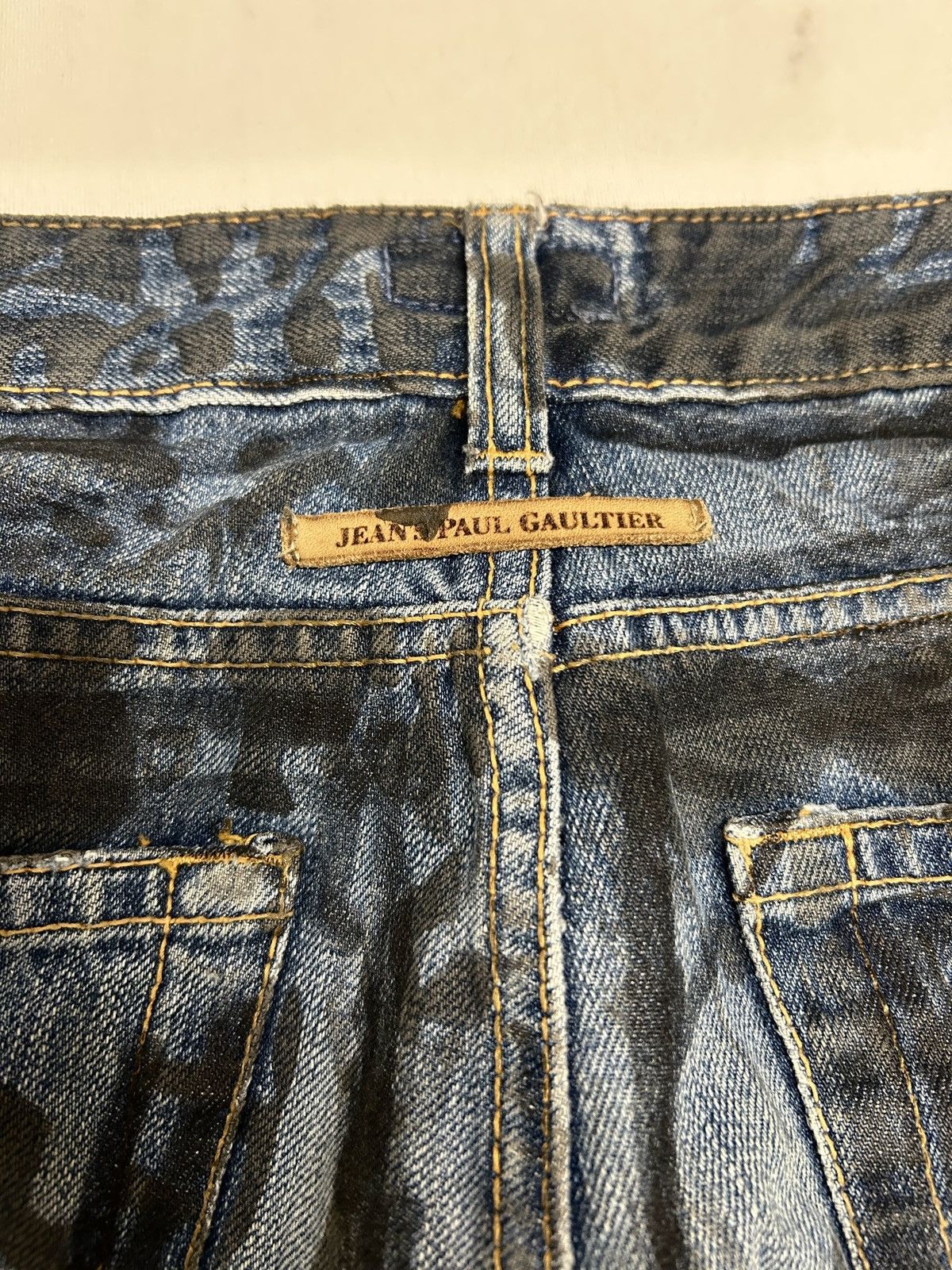 Jean Paul Gaultier 2000s Studded Distressed Denim Size US 31 - 9 Thumbnail