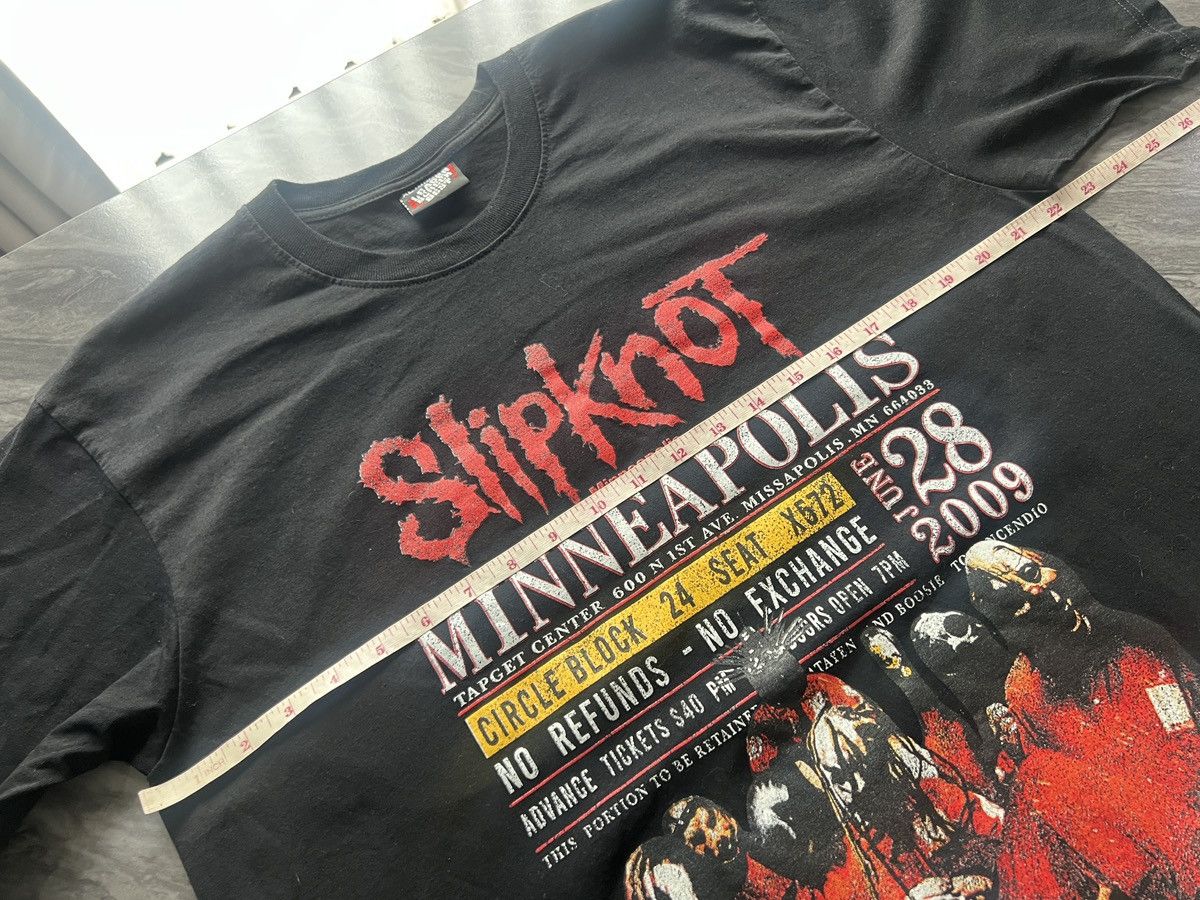 Band Tees × Slipknot Slipknot : MINNEAPOLIS Tour 2009 Size US XL / EU 56 / 4 - 11 Thumbnail