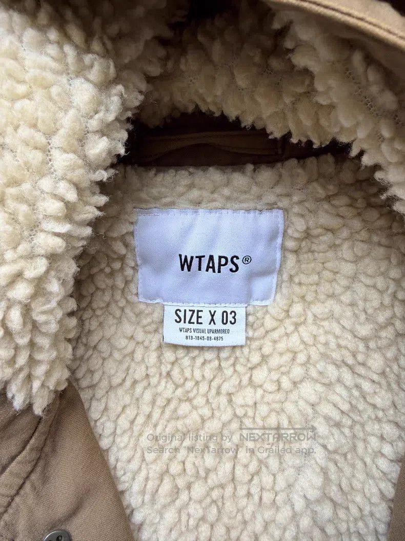 Wtaps Wtaps Collaboration Lamb Fur Military Style Overcoat Size US L / EU 52-54 / 3 - 2 Thumbnail