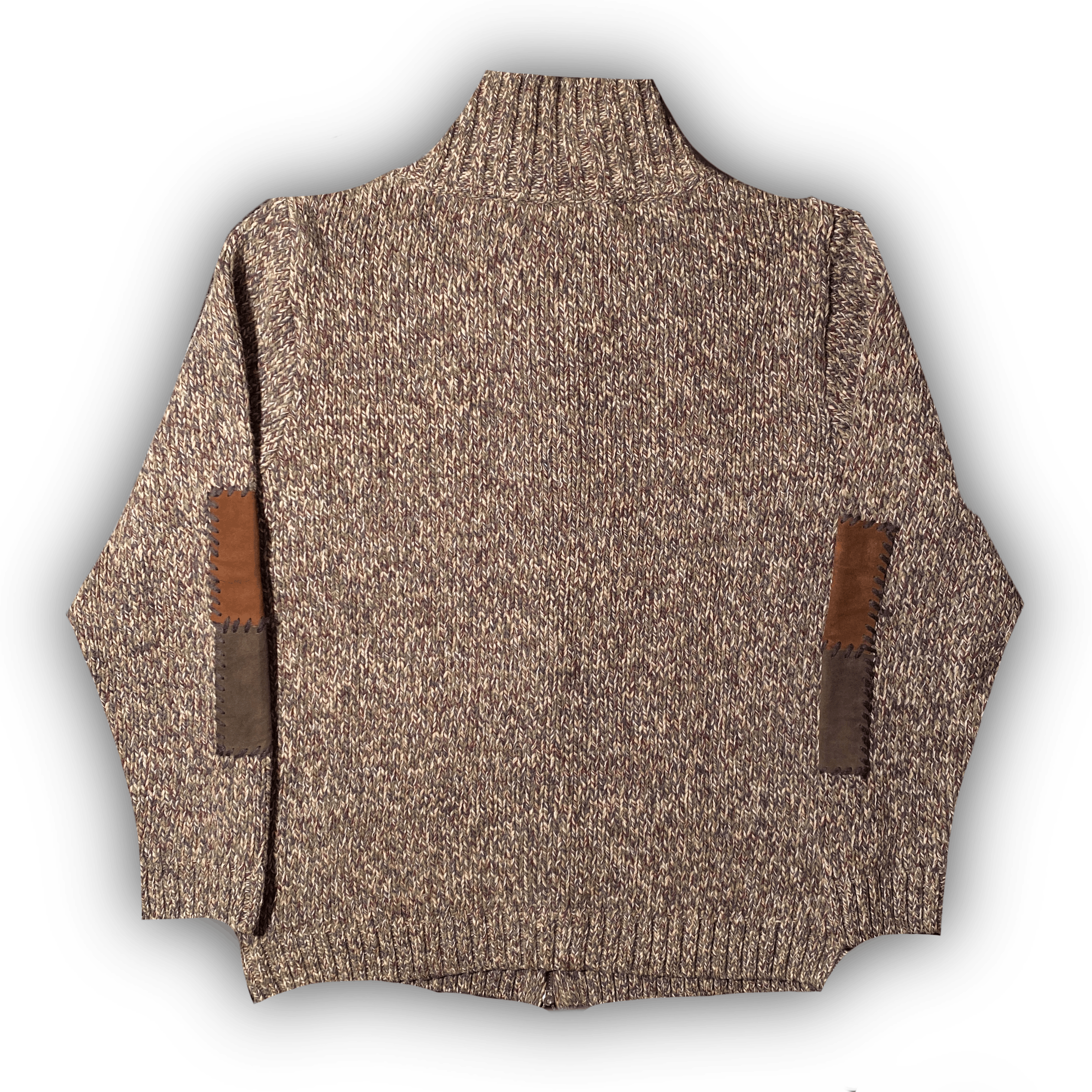 Other Vintage Italian Suede Knit Zip up Jacket Size US M / EU 48-50 / 2 - 2 Thumbnail