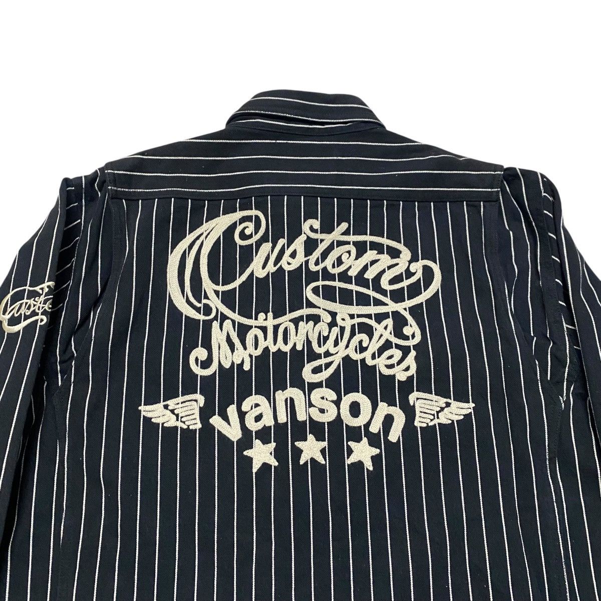 Vanson Leathers Vanson Leather Work Shirt Stripe Duck Canvas Size US XL / EU 56 / 4 - 10 Thumbnail