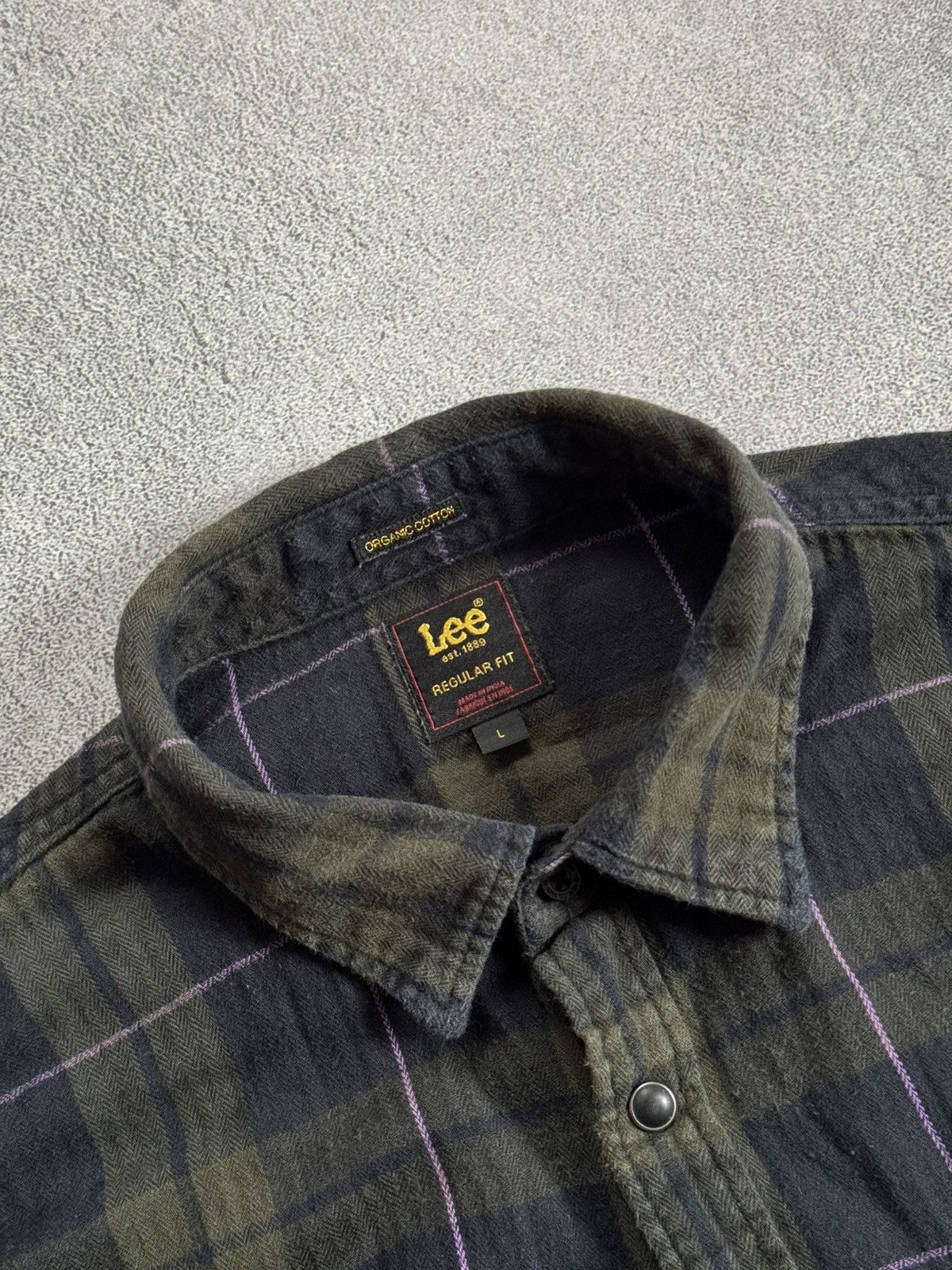 Flannel × Lee × Vintage Lee L flannel shirt button up checkered long sleeve Size US L / EU 52-54 / 3 - 9 Thumbnail