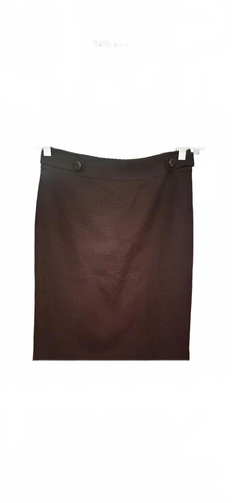 Ann Taylor Ann Taylor Wool Blend Knee Length, Straight Pencil Skirt Size 26" / US 2 / IT 38 - 1 Thumbnail