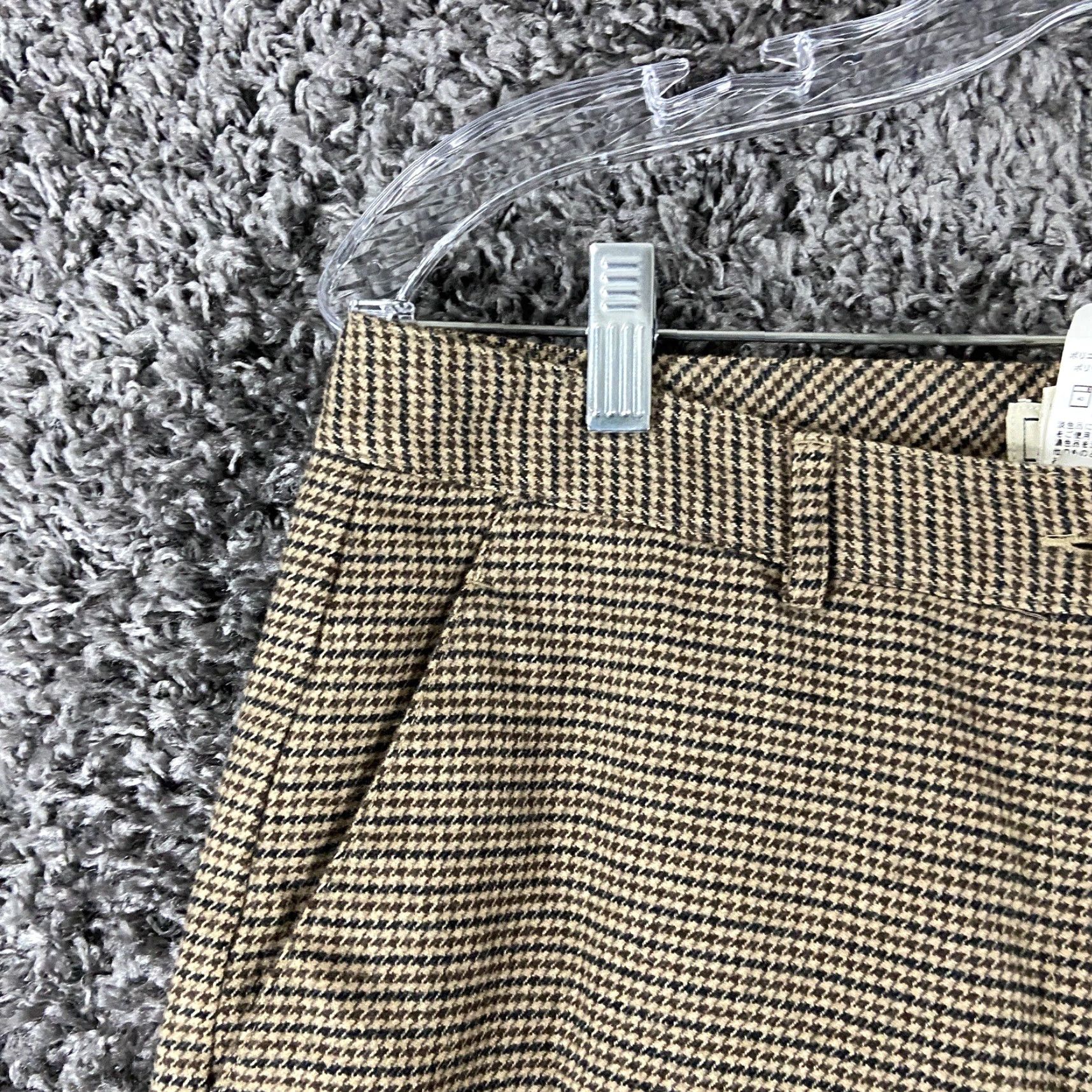 Vintage VINTAGE L.L. Bean Brown Plaid Tweed Dress Pants Wide-Leg Women 12 REG Brown Plaid Tweed Pants Women 12 REG Women's Pants Wide Leg 12 REG Size 34" / US 12 / IT 48 - 3 Thumbnail