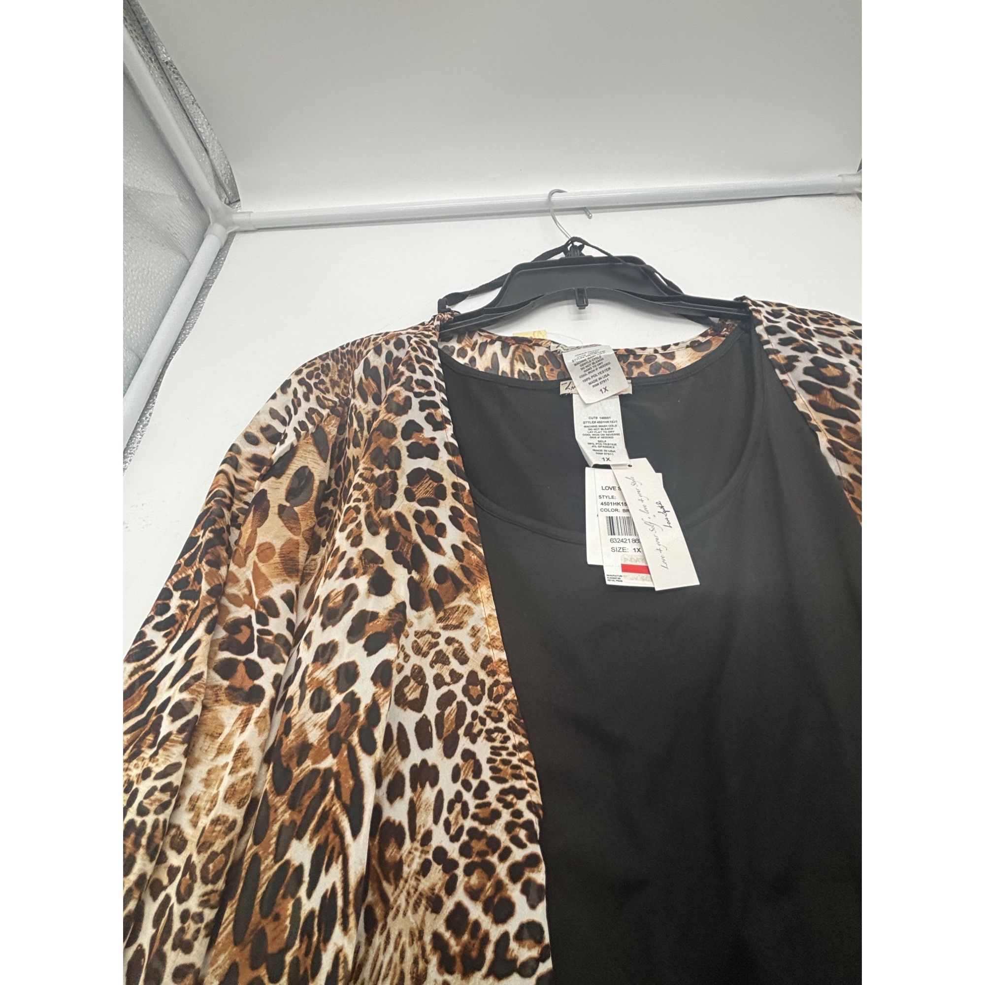 Other Love Squared Trendy Plus Size Shift Dress/ Chiffon Cover up Size ONE SIZE - 11 Thumbnail