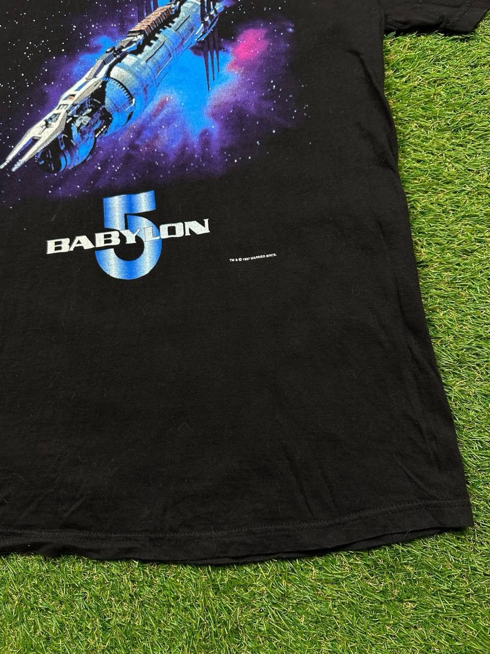 Vintage Vintage Babylon 5 Star Trek Graphic Movie 1997 Tee 90s Size US L / EU 52-54 / 3 - 6 Thumbnail