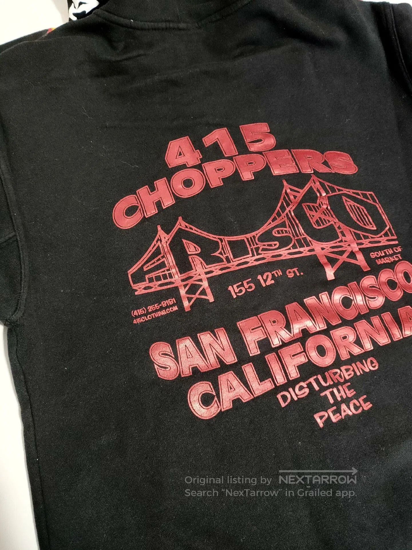 FrizmWORKS Vintage Frisco 415 Biker Zip Hoodie. Size US M / EU 48-50 / 2 - 5 Thumbnail