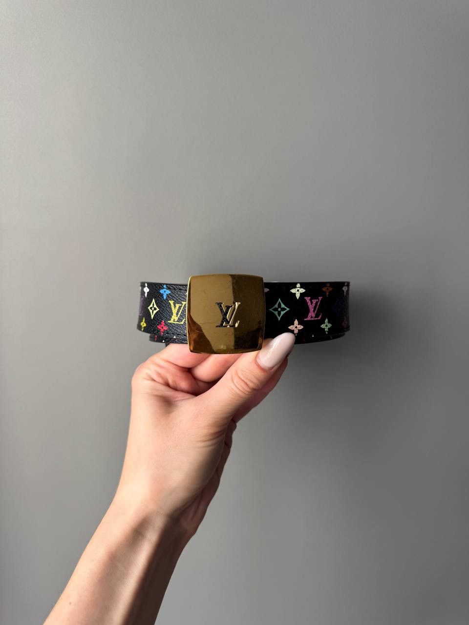 Louis Vuitton × Takashi Murakami Louis Vuitton x Takashi Murakami Monogram Multicolor Belt Size ONE SIZE - 5 Thumbnail