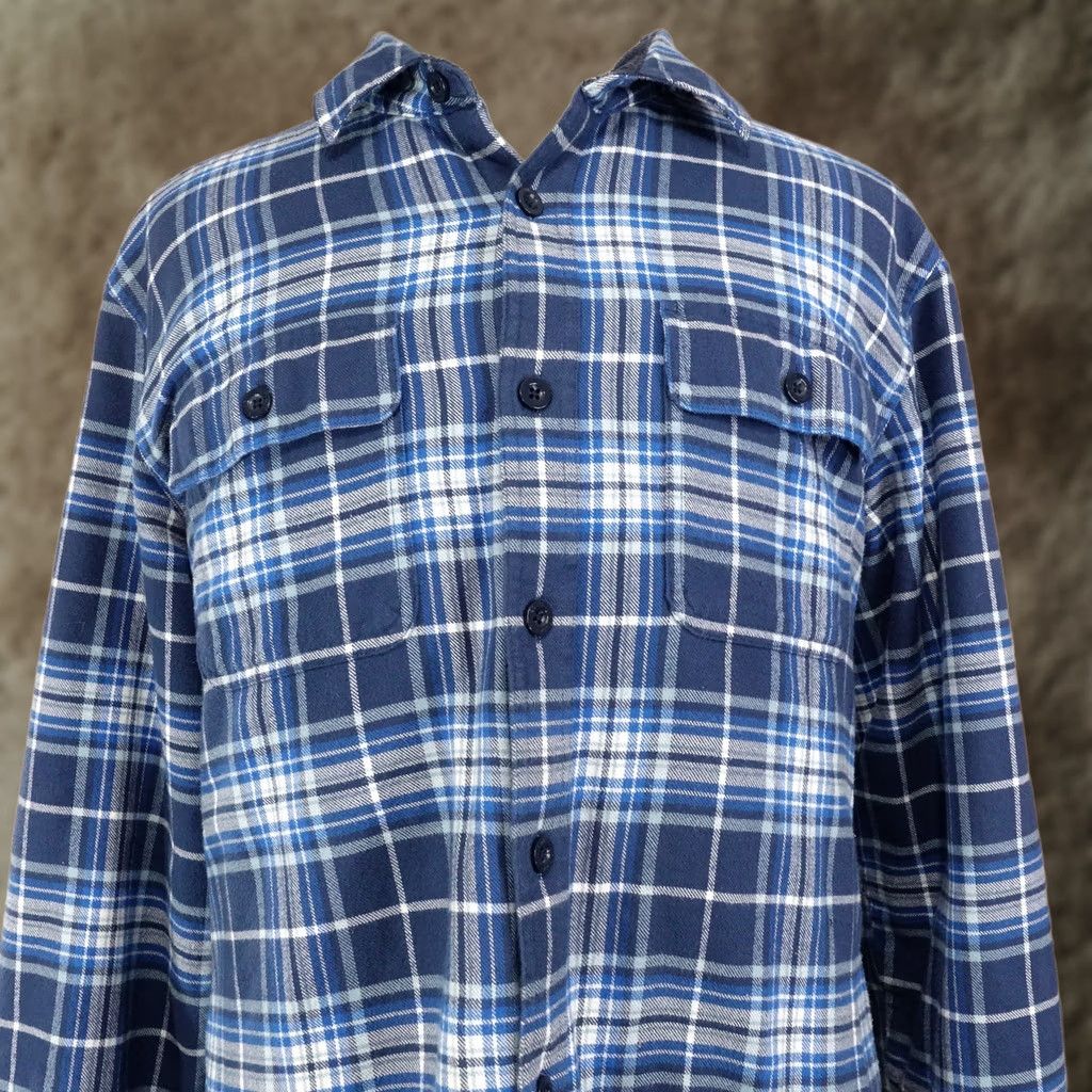 Vintage LL BEAN TRADITIONAL FIT FLEECE LINED FLANNEL BUTTON DOWN SHIRT MENS SIZE XL BLUE PLAID COTTON REGULAR FIT, WARM, BUTTON-UP, COLLARED, LONG SLEEVE Size US XL / EU 56 / 4 - 1 Thumbnail