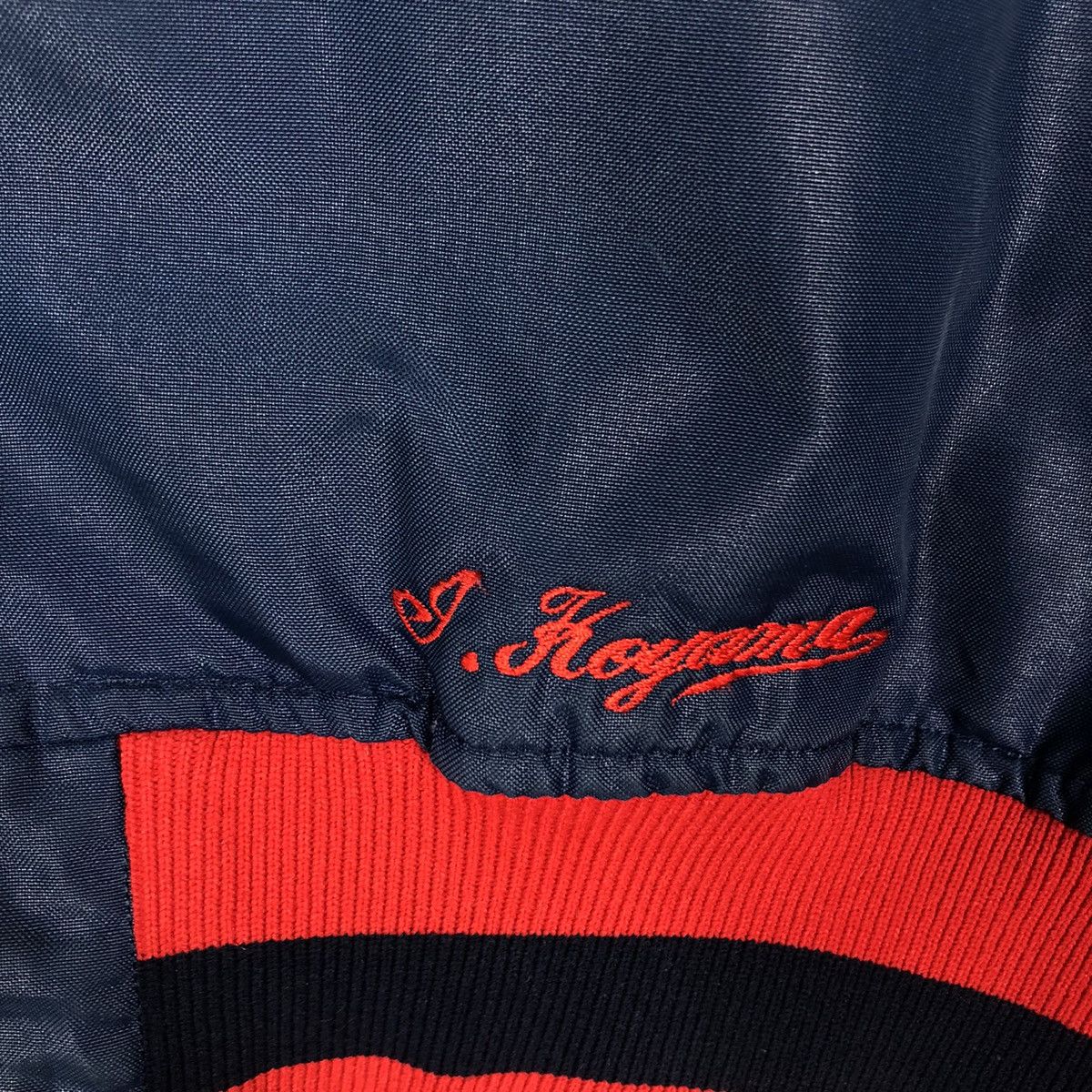 Japanese Brand 🔥Vintage Satin Bomber Jacket Descente Japan Made Big Logo Size US L / EU 52-54 / 3 - 13 Thumbnail