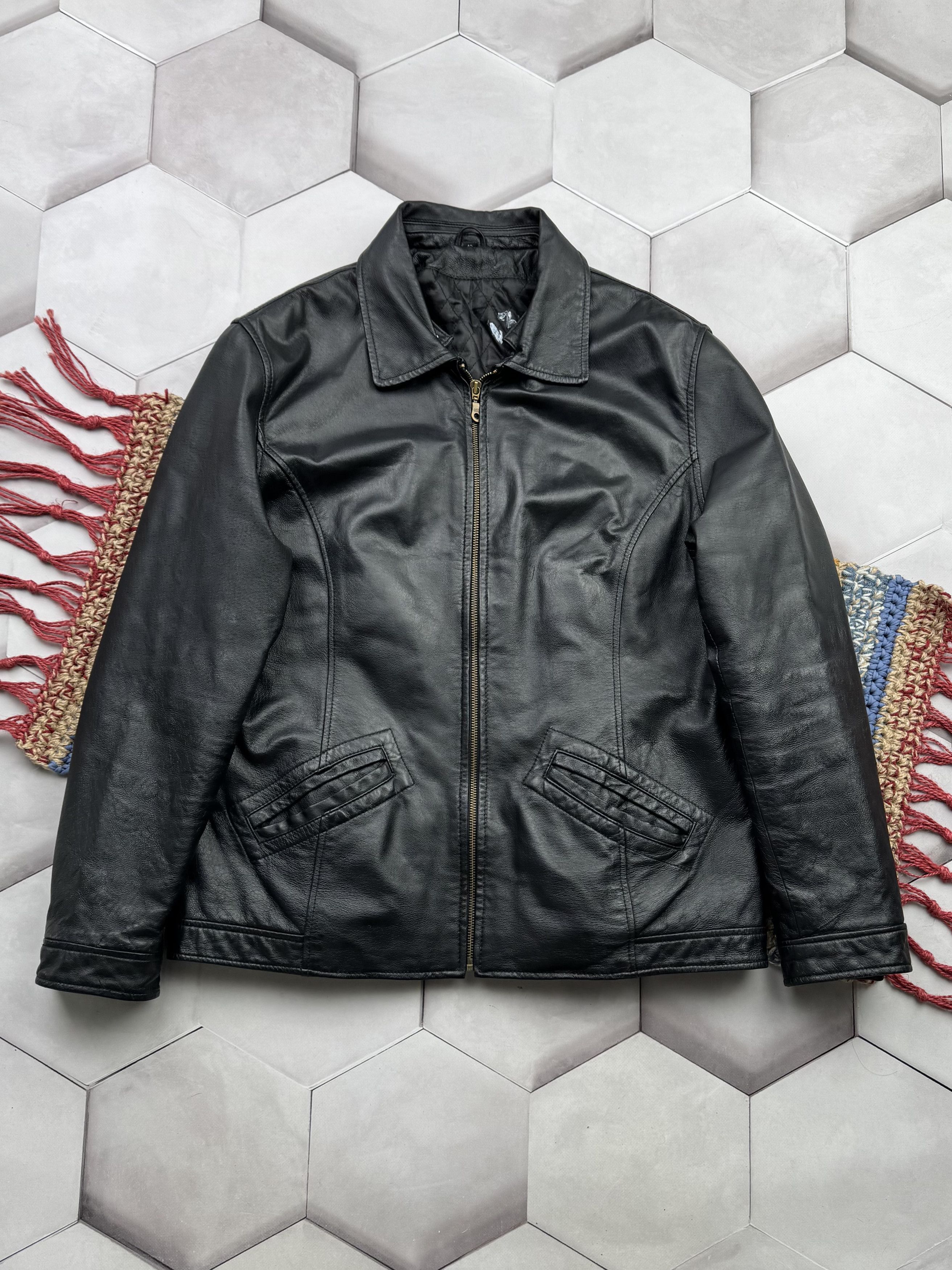 Vintage Bomber Leather Jacket A454