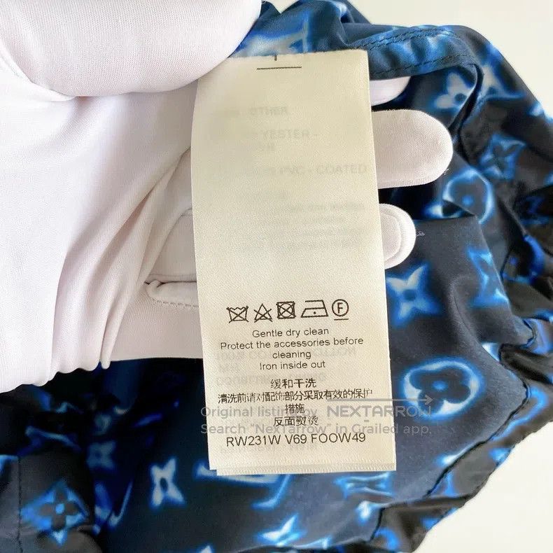 Louis Vuitton Louis Vuitton Old Flower Blue Full Logo Gradient Jacket Size XS / US 0-2 / IT 36-38 - 7 Thumbnail