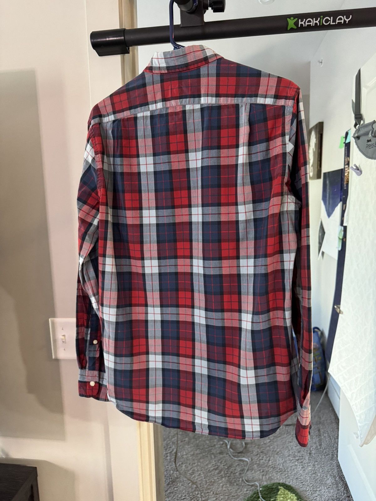J.Crew J.Crew Slim Fit Plaid Button Down Shirt Small Red Navy Gray Size US S / EU 44-46 / 1 - 2 Thumbnail