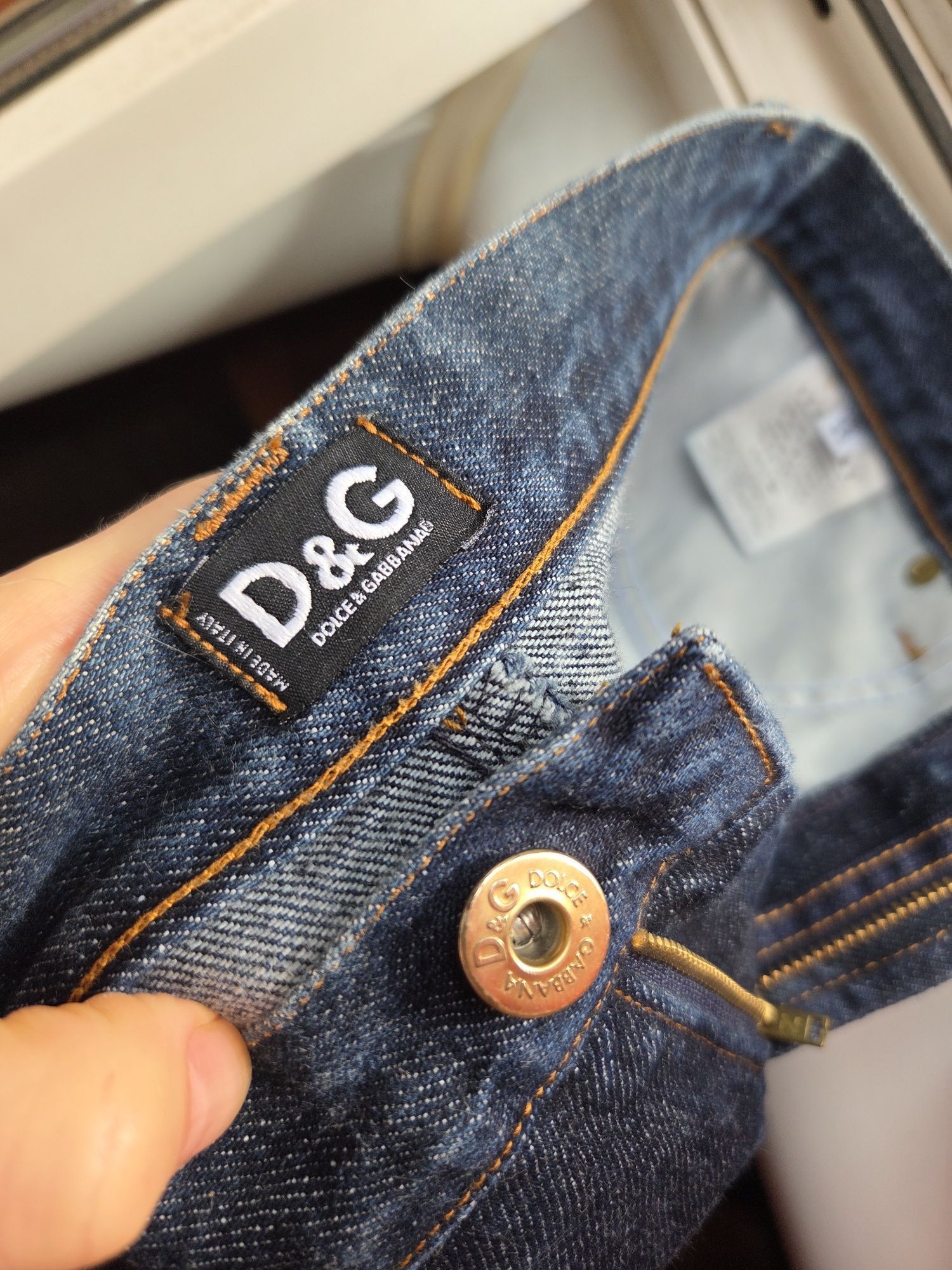 Dolce & Gabbana Dolce Gabbana Y2K Denim Skirt Size 28" / US 6 / IT 42 - 6 Thumbnail