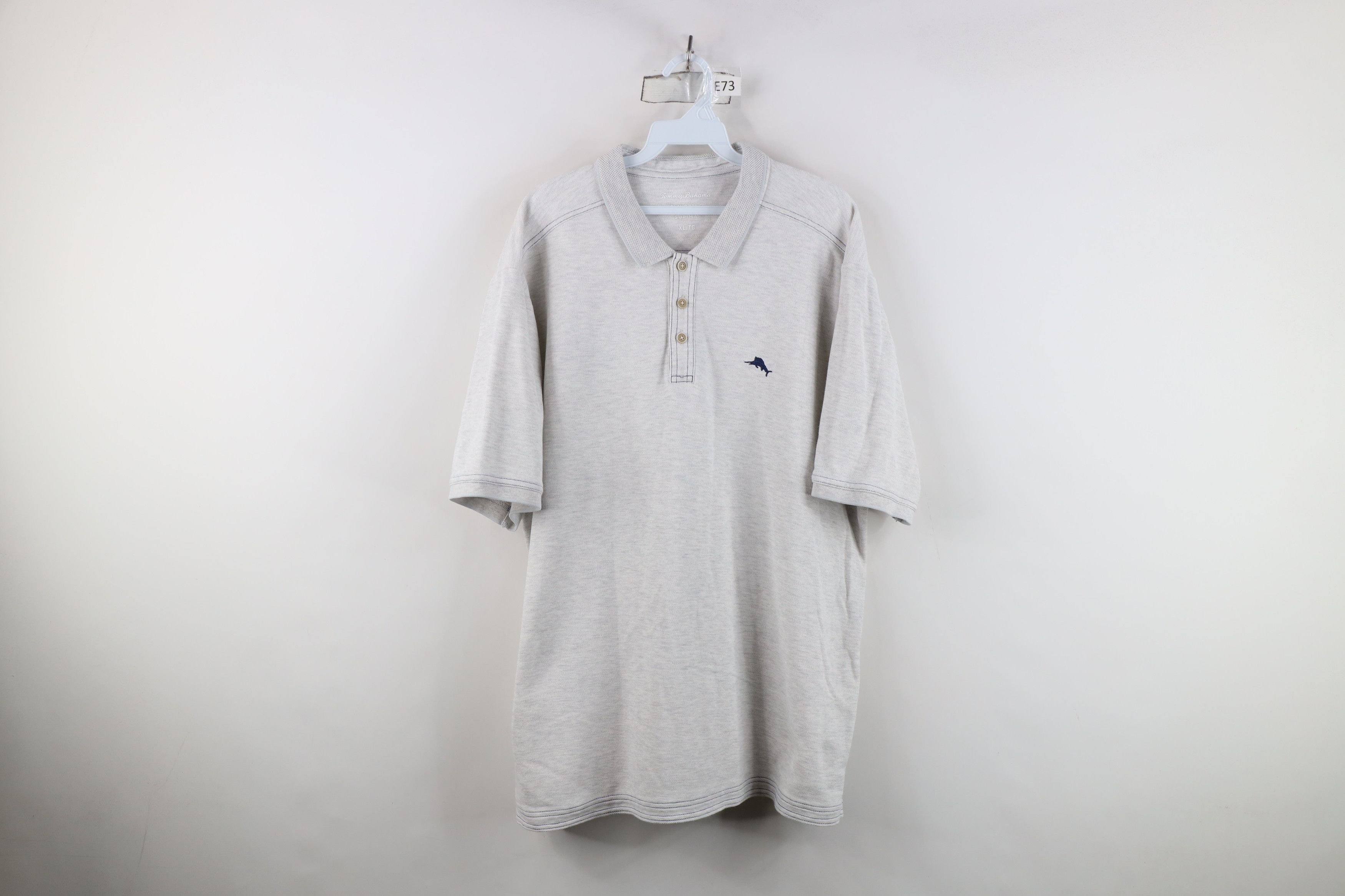 Tommy Bahama Tommy Bahama Cotton Knit Marlin Fish Golf Polo Shirt Gray Size US XL / EU 56 / 4 - 1 Thumbnail