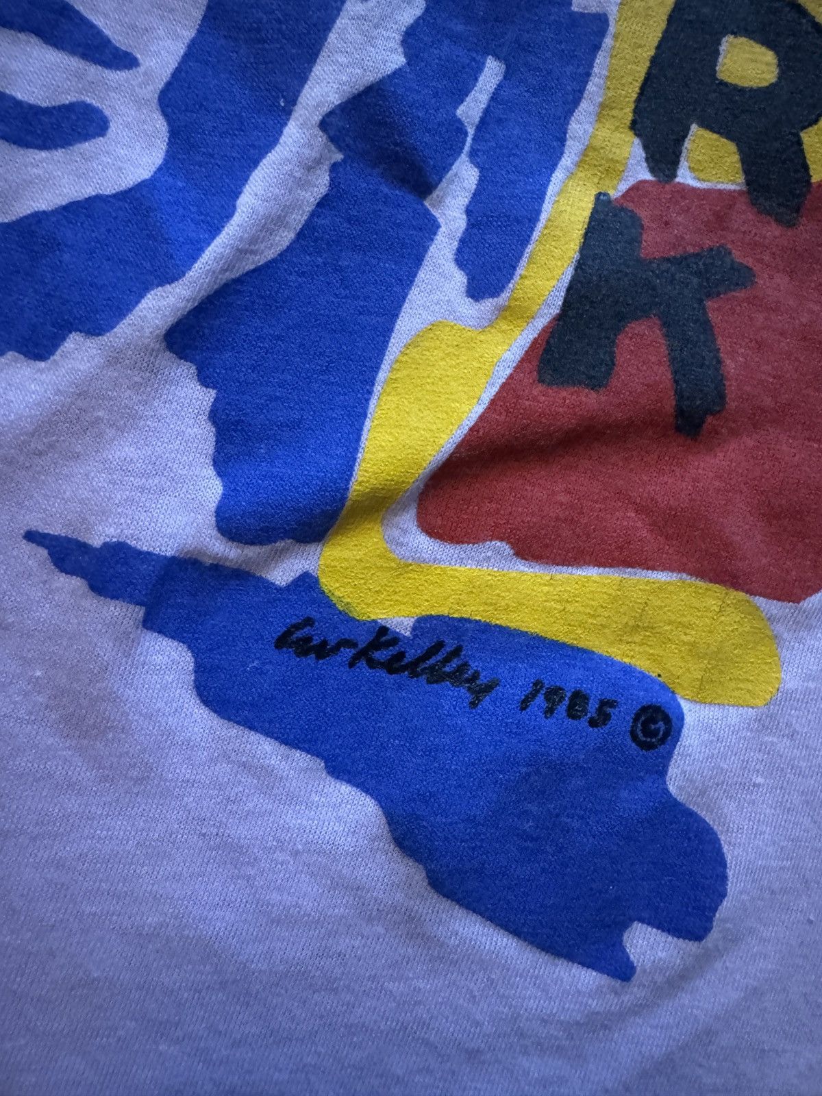 Vintage Vintage 1985 80s New York Art T-Shirt Statue of Liberty L Size US L / EU 52-54 / 3 - 3 Thumbnail