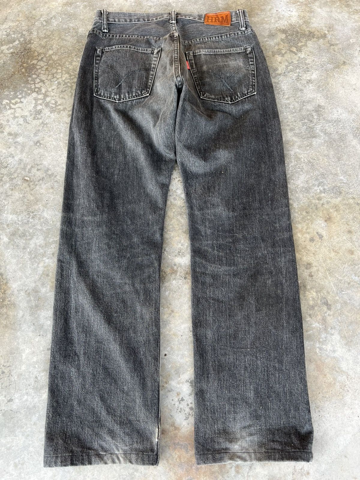 HRMTG × Japanese Brand × Jean HRM DISTRESS PATCHES SELVEDGE JEANS Size US 30 / EU 46 - 2 Thumbnail