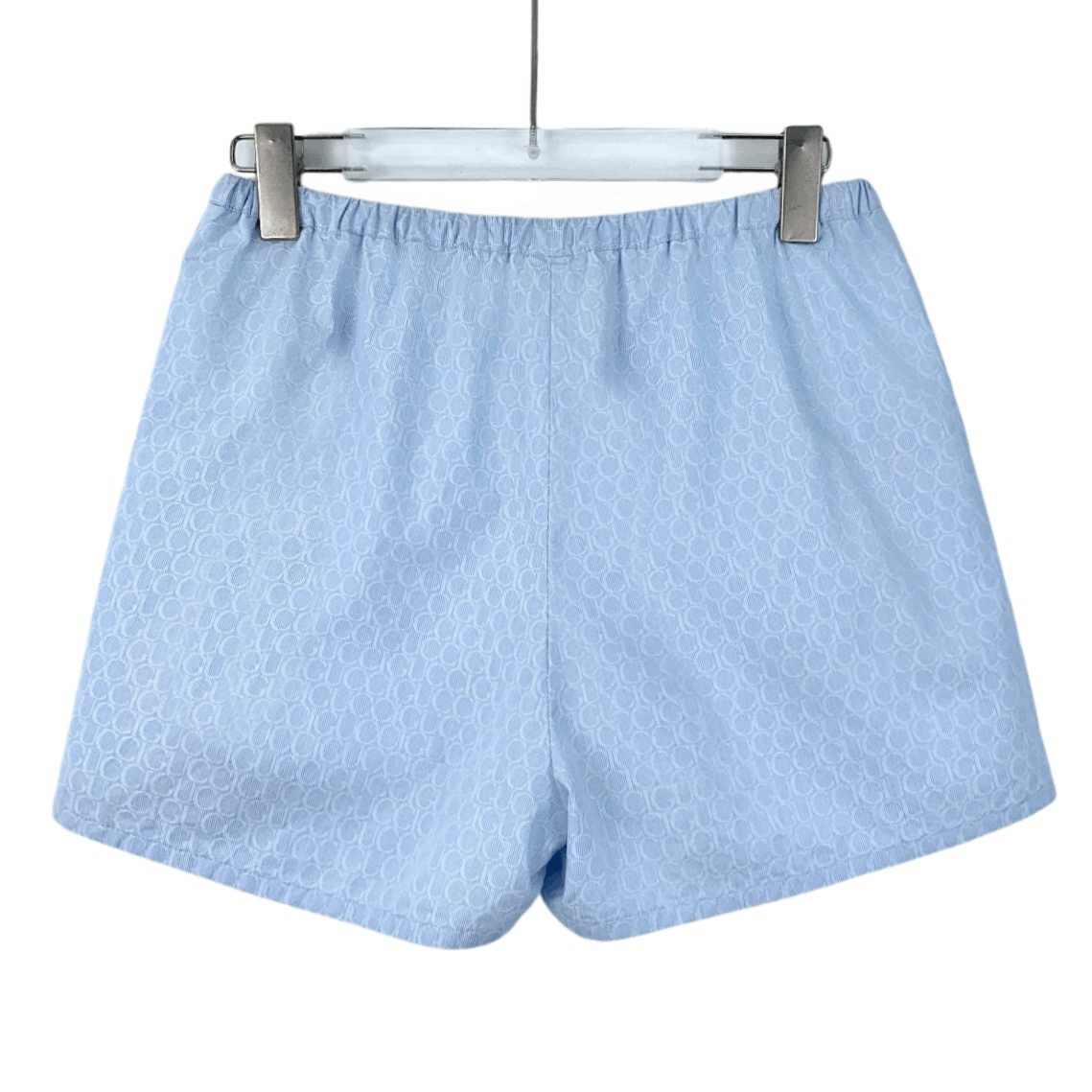 Gucci Gucci Light Blue Logo Print Cotton Shorts (Size 38) Size 26" / US 2 / IT 38 - 6 Thumbnail