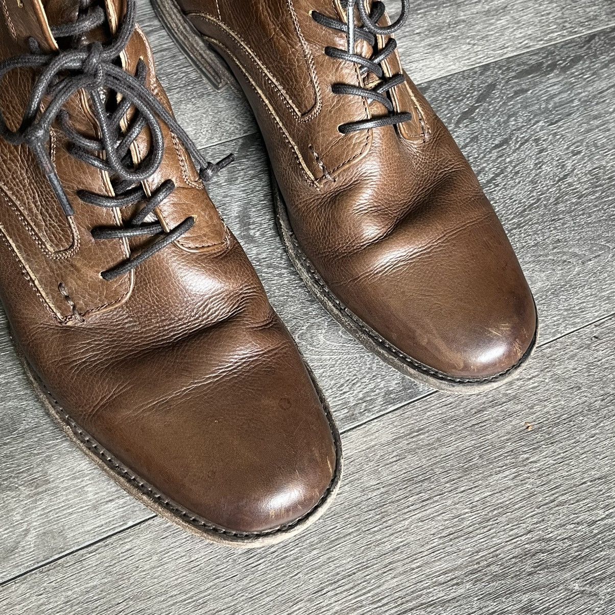 Frye Vintage Frye Mens Philip Lace Up Brown Boots Size 9D 3487883 Size US 9 / EU 42 - 9 Thumbnail