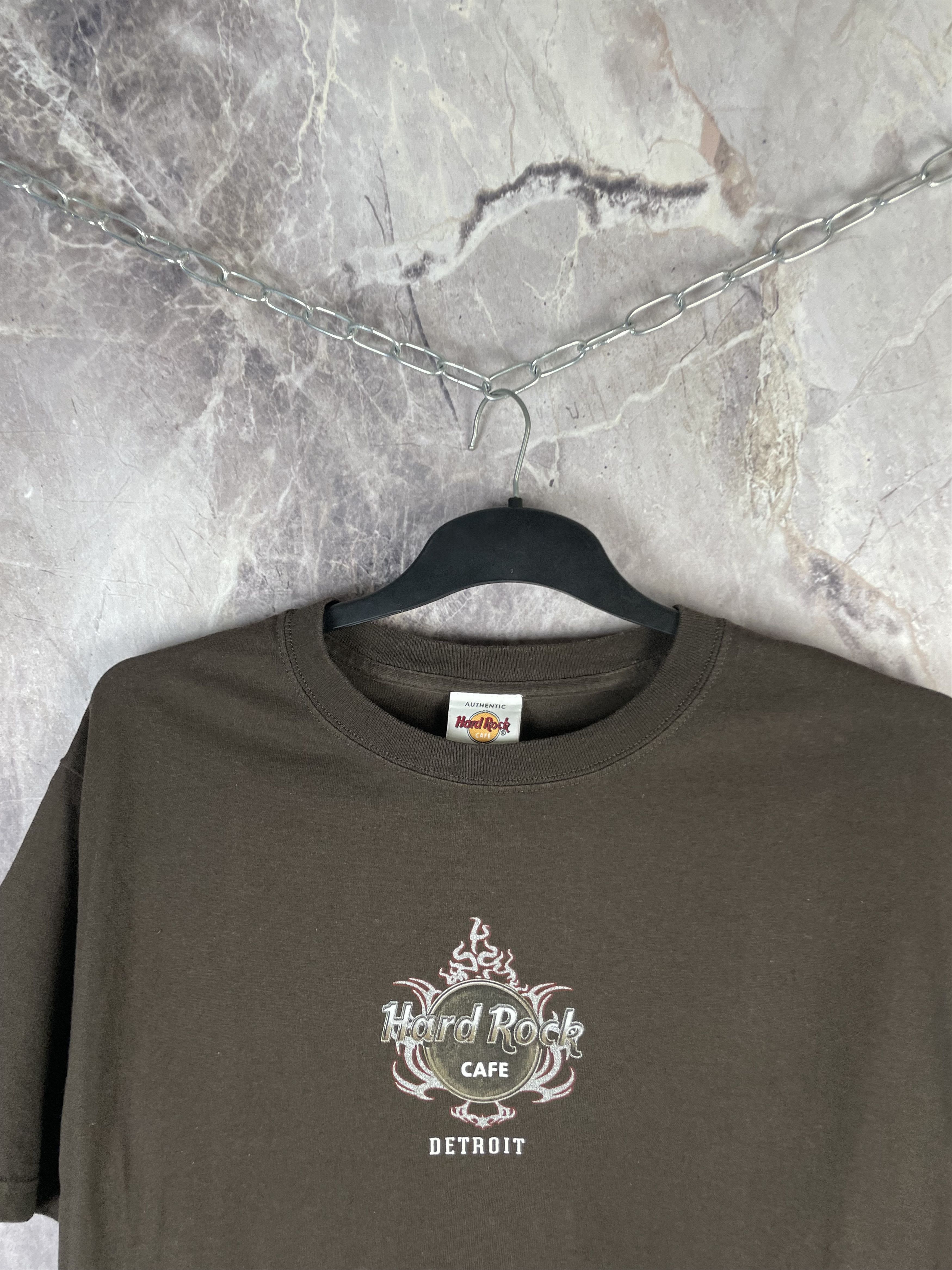 Hard Rock Cafe Vintage Y2K Hard Rock Cafe Detroit Graphic Tee Size US L / EU 52-54 / 3 - 5 Thumbnail