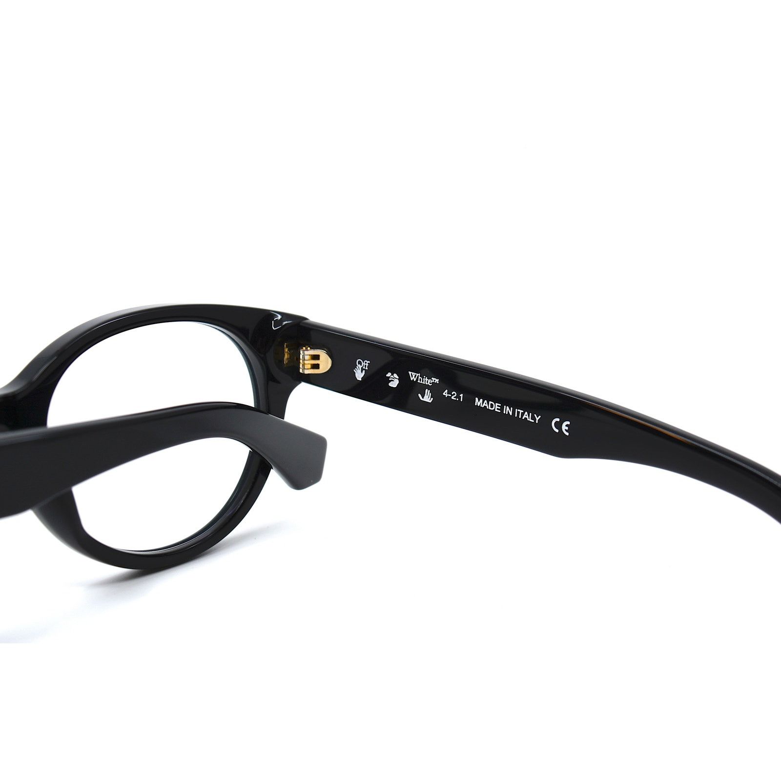 Off-White NEW! OFF-WHITE STYLE-2 OERJ002 BLACK EYEGLASSES FRAME Size ONE SIZE - 8 Thumbnail