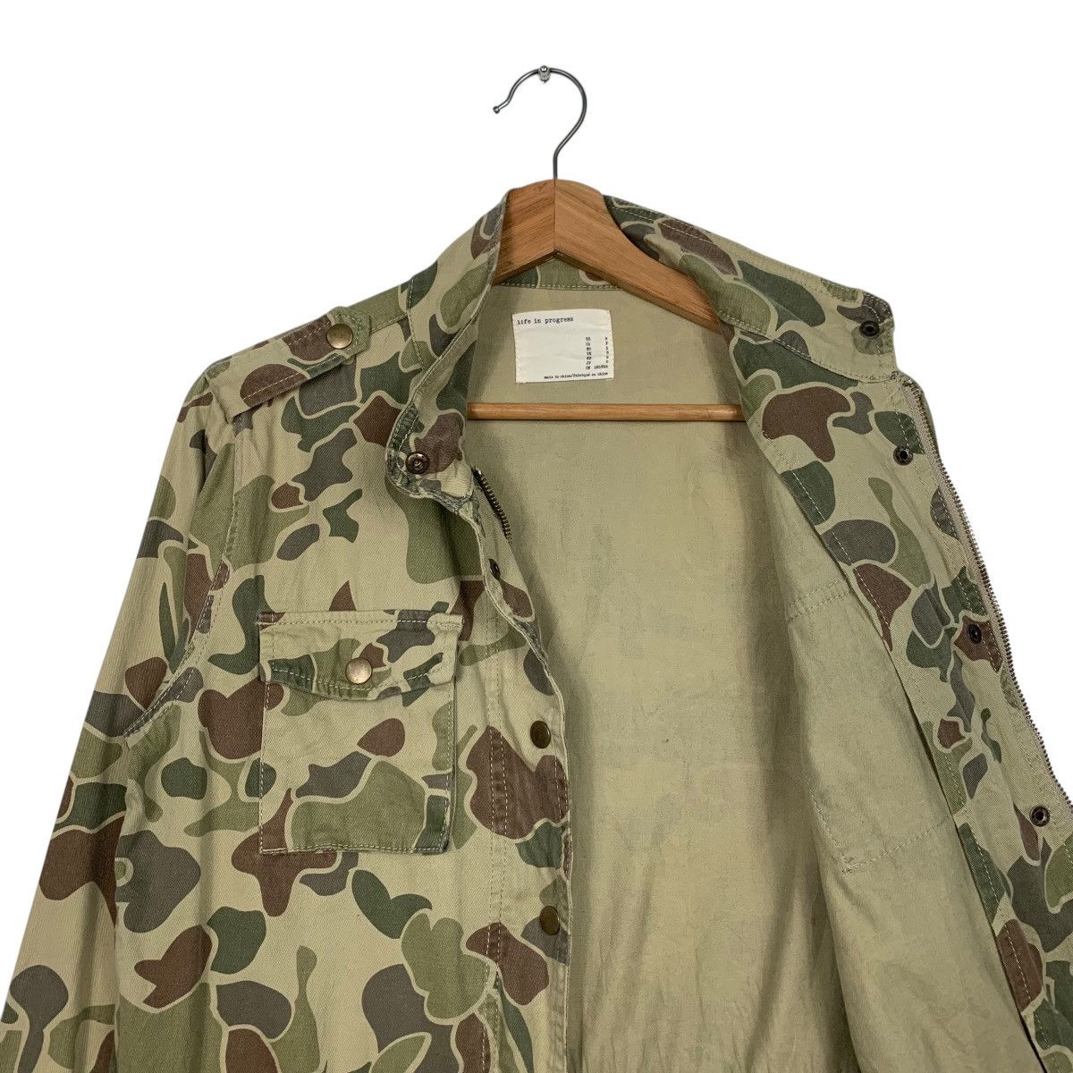 Japanese Brand LIFE IN PROGRESS Four Pocket Camo Chore Jacket #1575-C70 Size US S / EU 44-46 / 1 - 10 Thumbnail