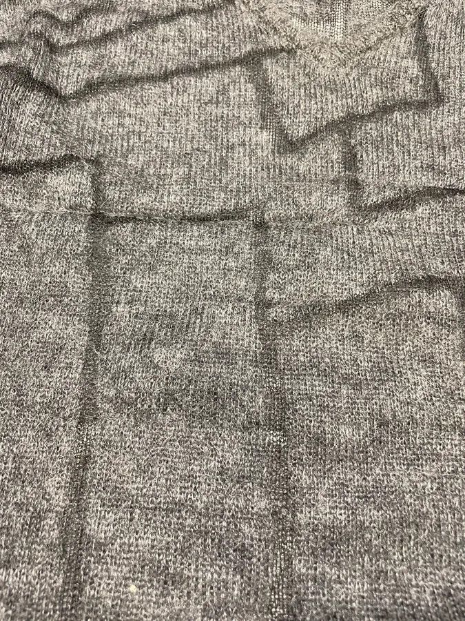 Vintage Gianni Versace Transparent Geometry Grey Sweater Size US M / EU 48-50 / 2 - 6 Thumbnail