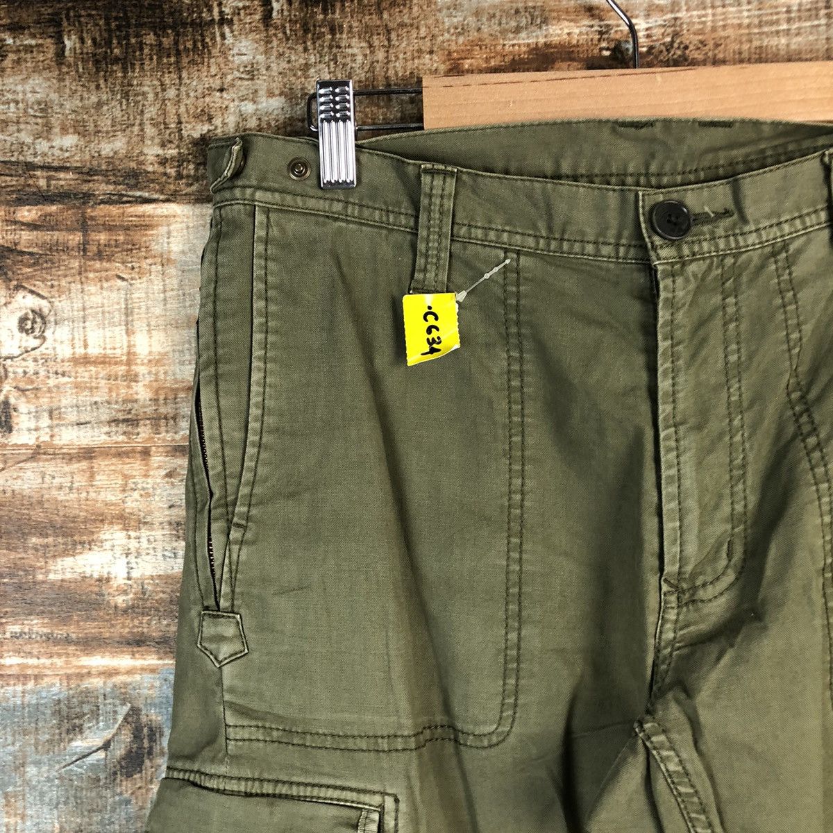 Japanese Brand DL Design Work Green Cargo Multipocket Pants #C634 Size US 31 - 7 Thumbnail