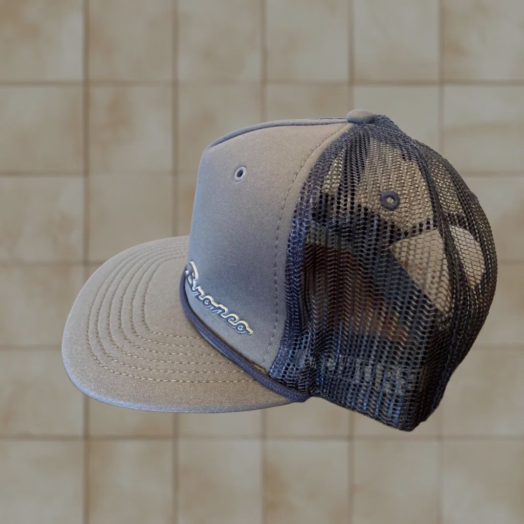 Ford VINTAGE Ford Bronco Trucker Hat Blue Gray Rope OSFA EUC Size ONE SIZE - 1 Thumbnail