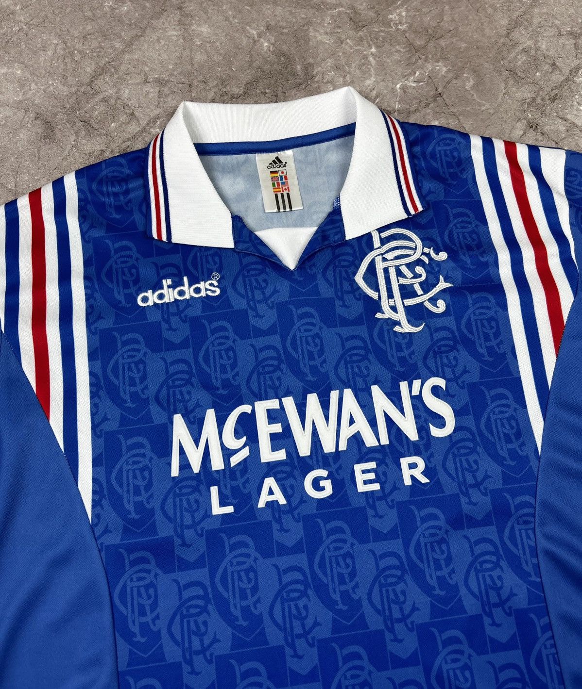 Vintage Adidas vintage football Jersey Glasgow Rangers 1996 T-shirt Size US M / EU 48-50 / 2 - 3 Thumbnail