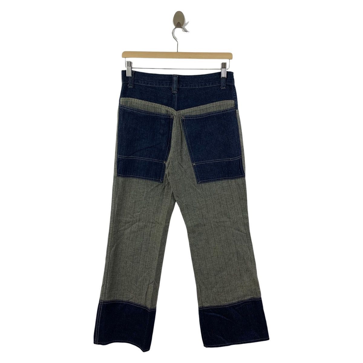 Japanese Brand FISH IN WATER hybrid flare blue jeans japanesebrand Size US 28 / EU 44 - 4 Thumbnail