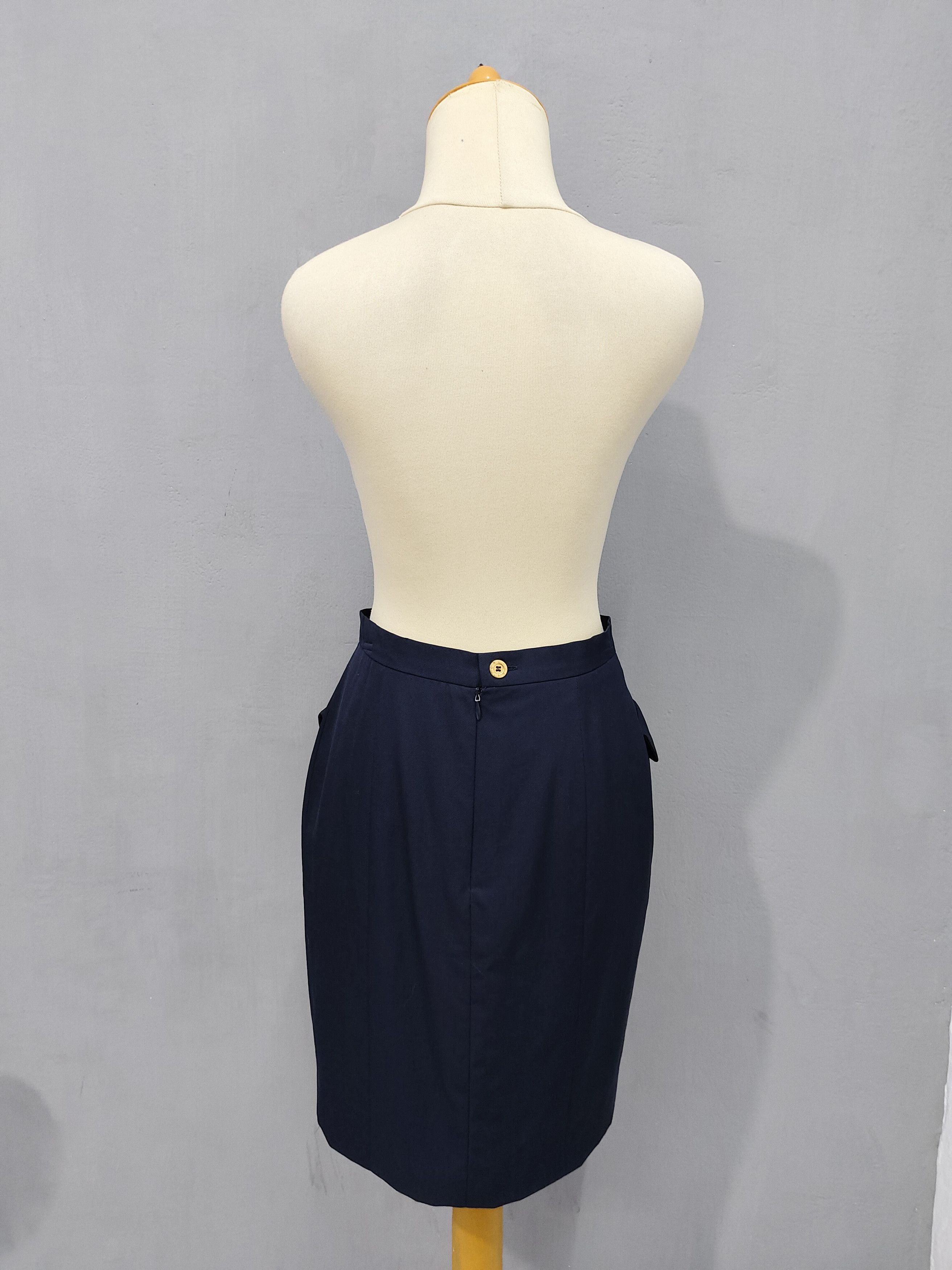 Givenchy 90s Givenchy Boutique - Tailoring Structured Pencil Skirt Size 28" / US 6 / IT 42 - 3 Thumbnail