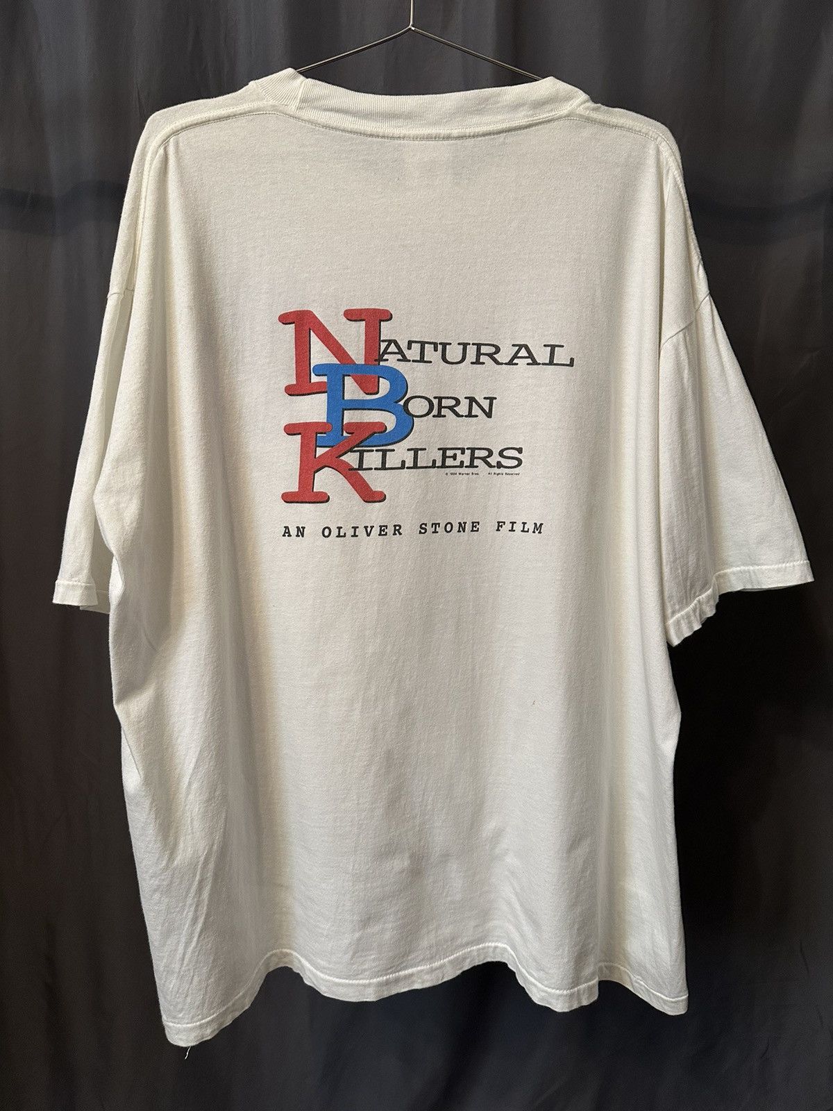 Vintage Vintage 1995 Natural Born Killers T-Shirt Size US XL / EU 56 / 4 - 2 Thumbnail