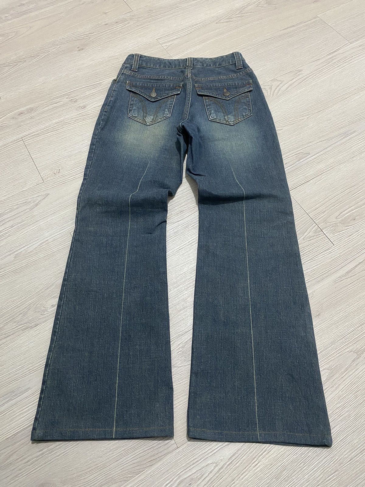 14th Addiction × Japanese Brand × KMRii 2000s KMRii exoc mud wash flare jeans Size US 26 / EU 42 - 2 Thumbnail