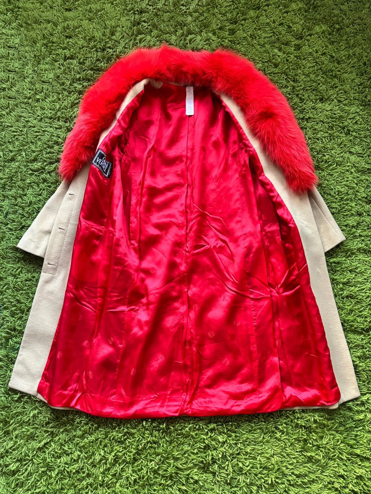 Versace FW1999 Fox Collar Angora Wool Coat Size US S / EU 44-46 / 1 - 5 Thumbnail