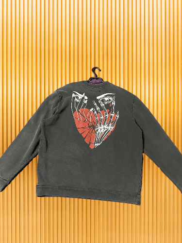 Allsaints × Vintage Vintage Allsaints Skull Hoodie Oversized Fit Size US M / EU 48-50 / 2 - 1 Thumbnail
