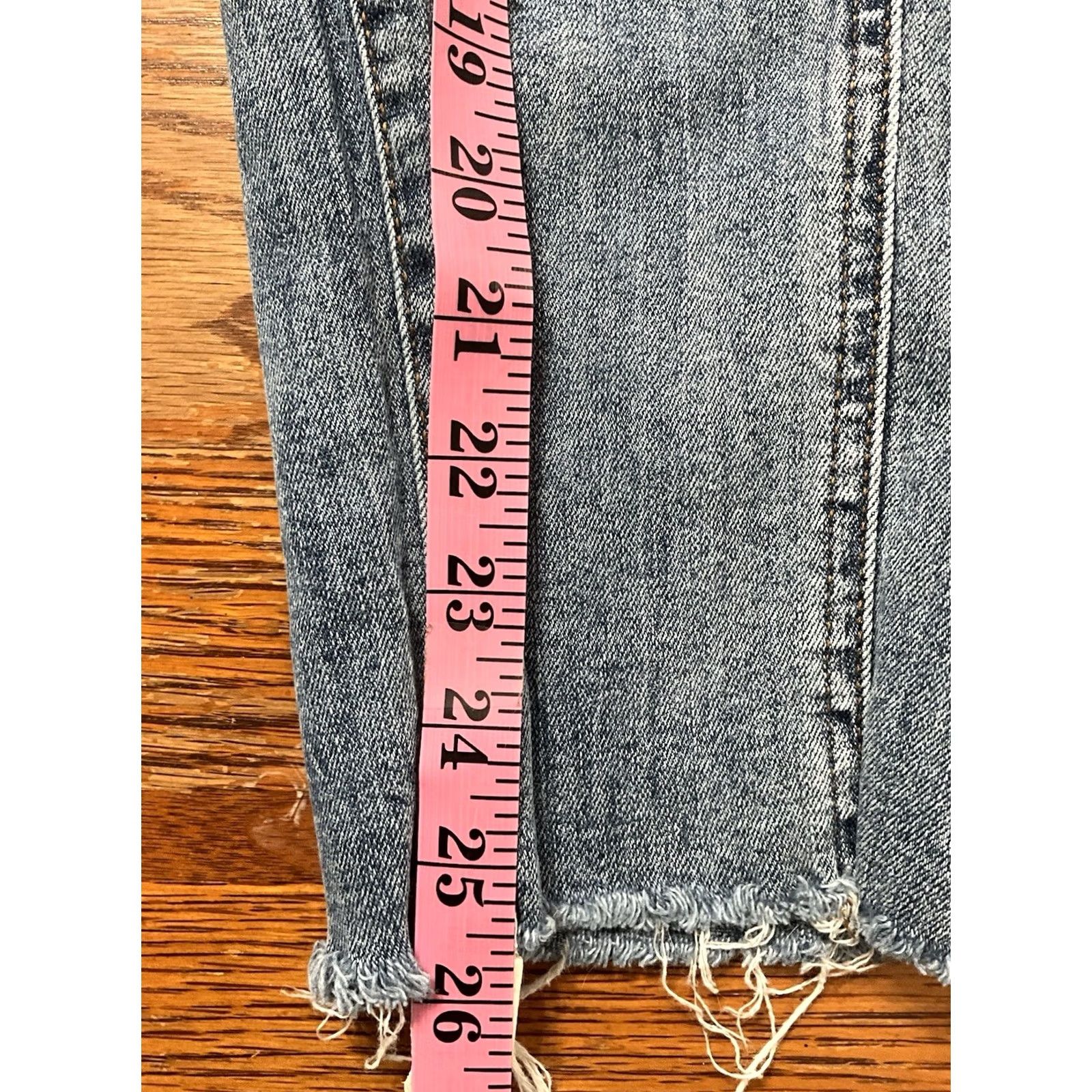 Vintage Maurice's Jeans 12 REG Women's Mid Rise Straight Leg Blue Denim 5-Pocket Zipper Button Cotton Blend Stretch Size 34" / US 12 / IT 48 - 5 Thumbnail