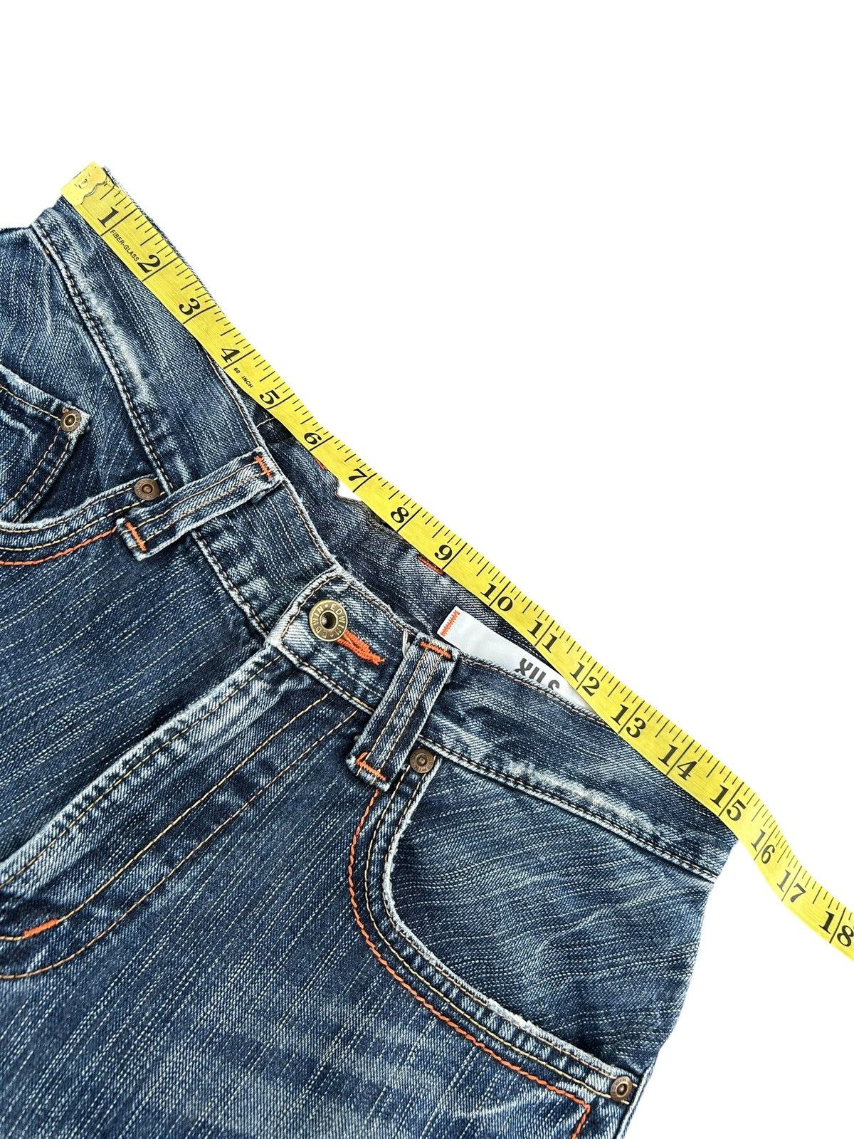 Kapital Flare Vintage Edwin Buckle Back Distressed Denim Jeans Size US 31 - 10 Thumbnail