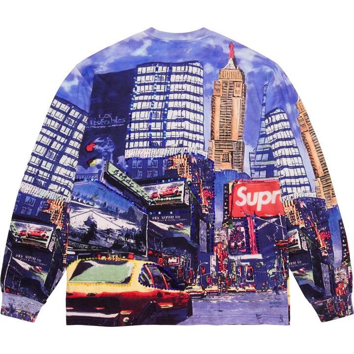 Supreme Supreme Skyline Sequin L/S Top | Grailed