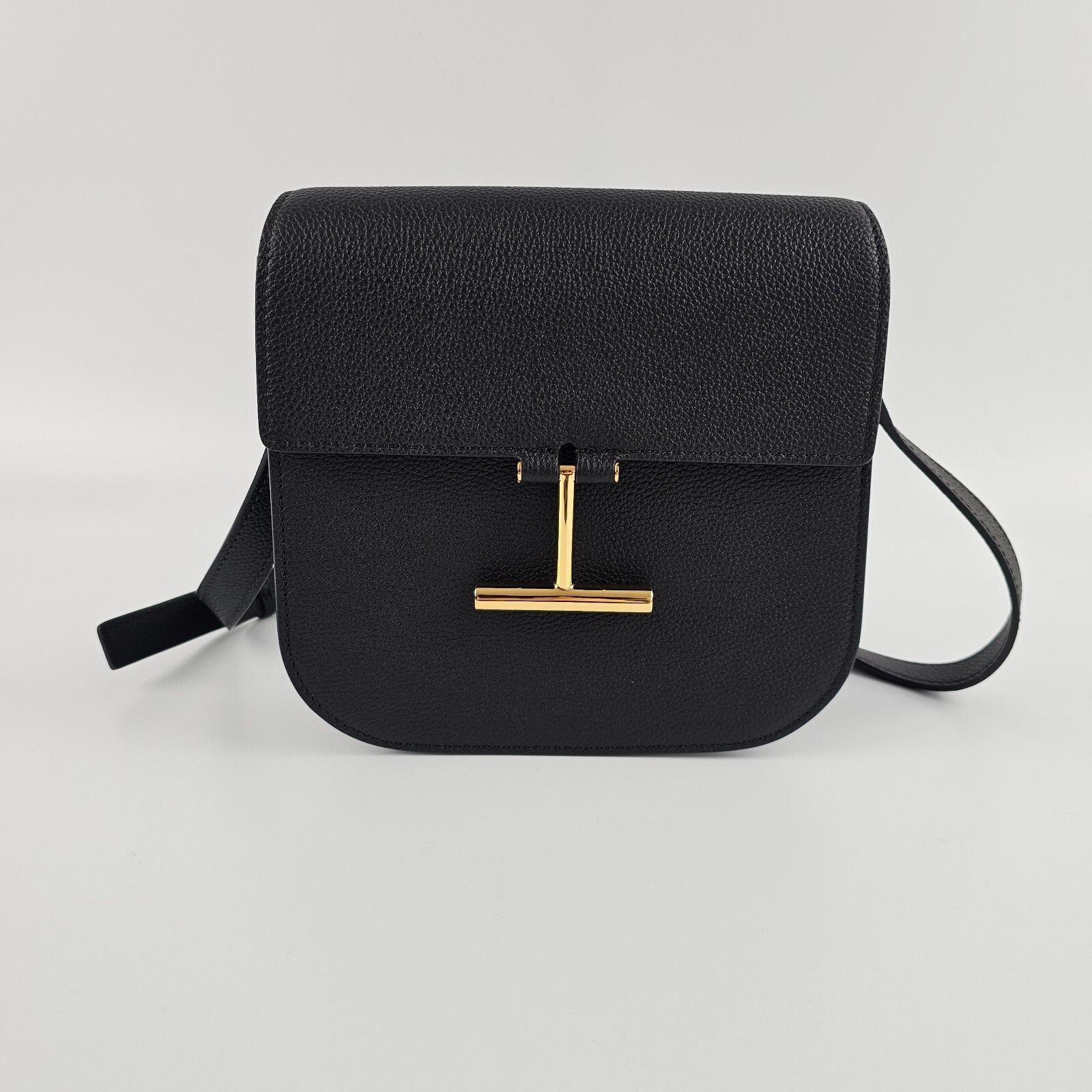 Tom Ford Tom Ford Mini Tara Black Leather Shoulder Bag New Size ONE SIZE - 1 Thumbnail