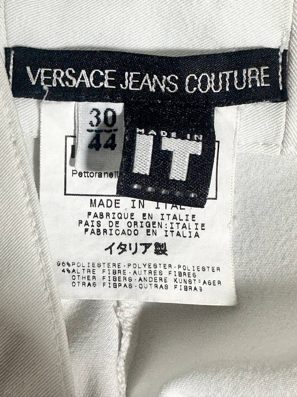 Versace Pants for women, white, brand Versace, size 44 Size 30" / US 8 / IT 44 - 7 Thumbnail
