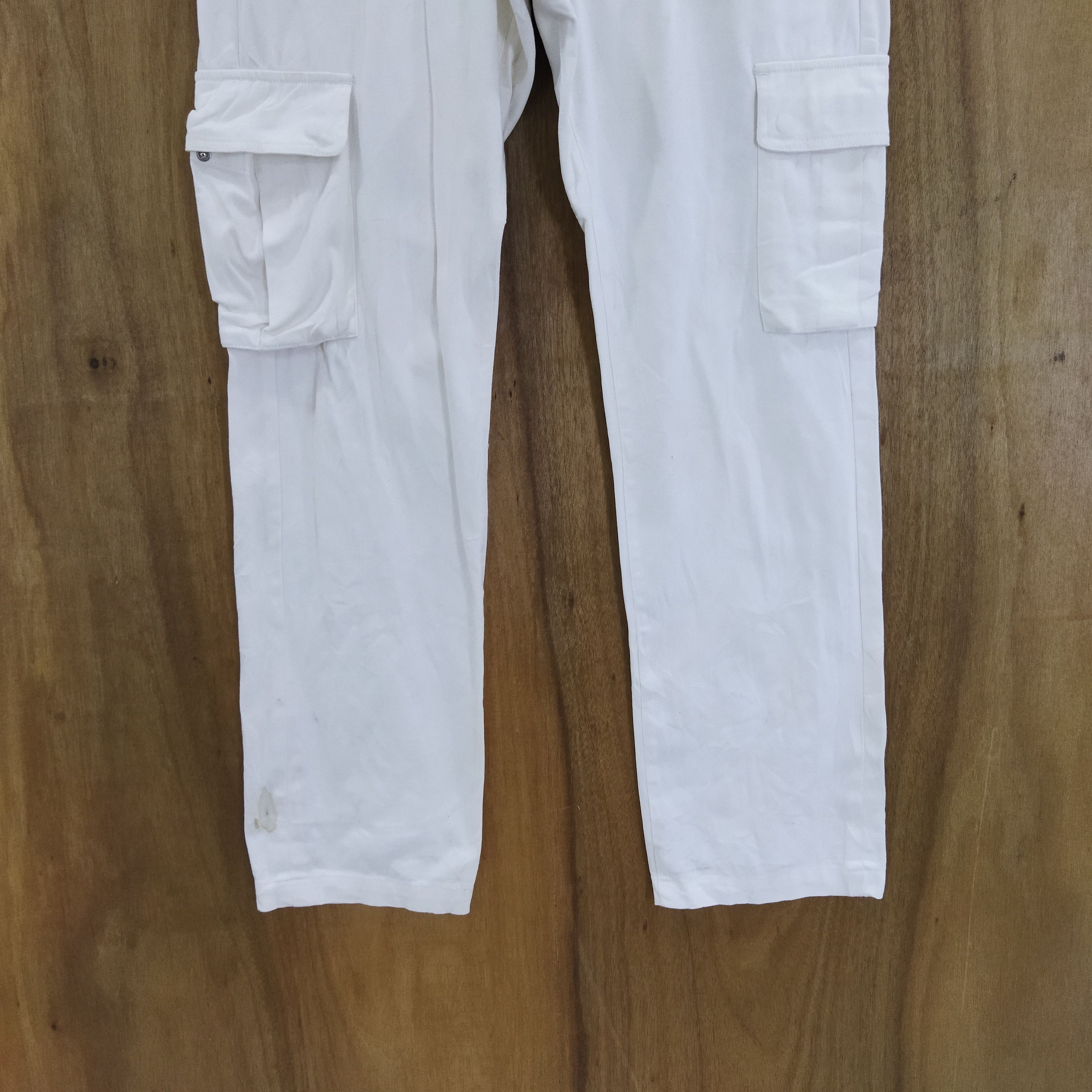 Japanese Brand BLUE CRUSH WHITE YELLO CARGO PANTS Size US 32 / EU 48 - 3 Thumbnail