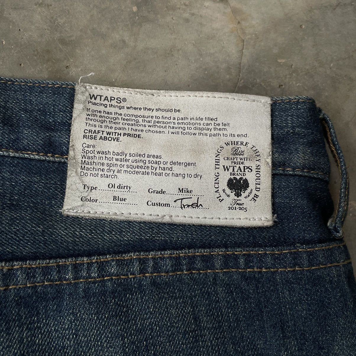 Wtaps WTAPS Extreme Distressed Patchwork Denim Selvedge Size US 34 / EU 50 - 10 Thumbnail