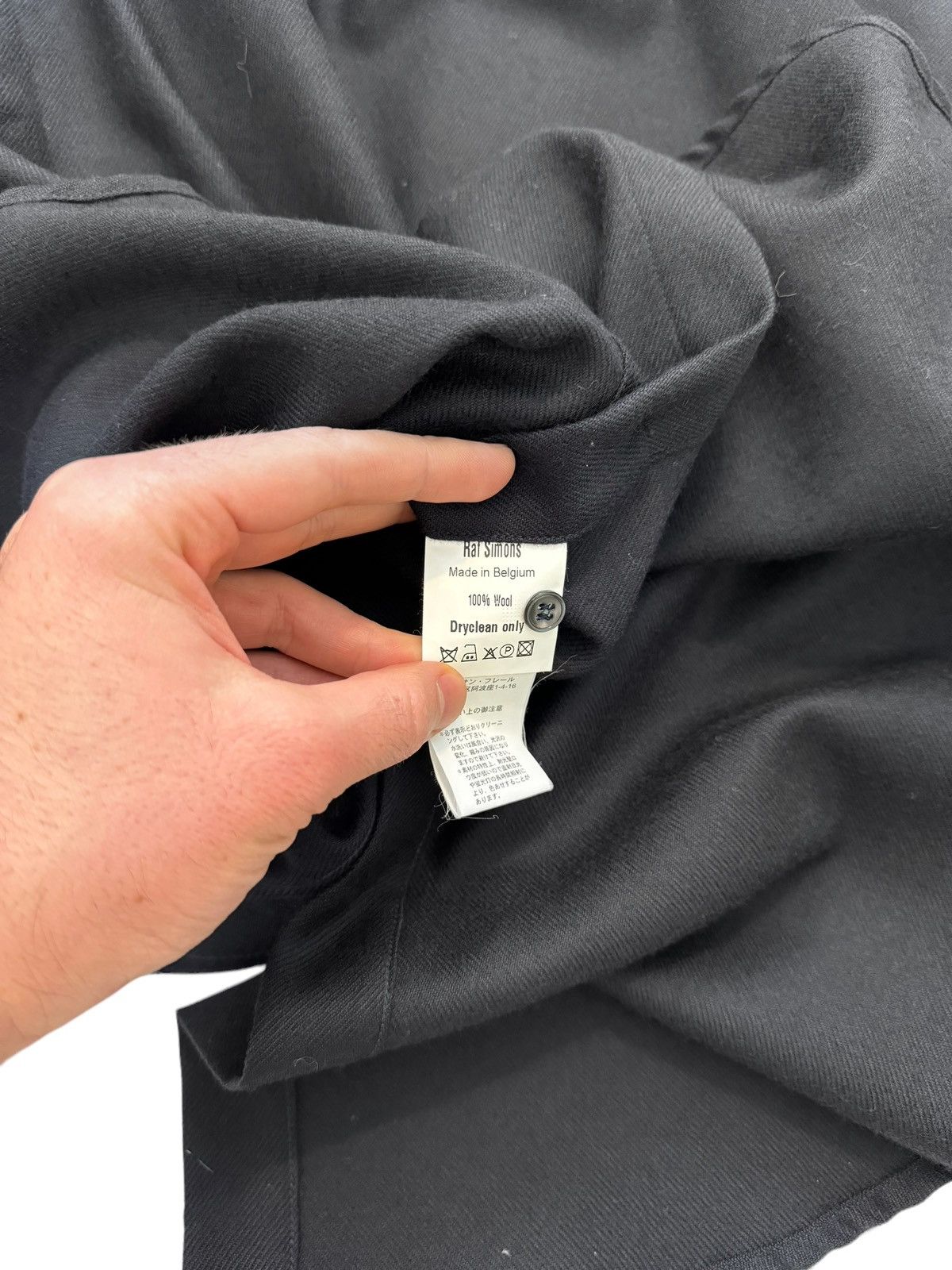 Raf Simons AW03 “Closer” Wool Bondage Strap Shirt Size US M / EU 48-50 / 2 - 7 Thumbnail