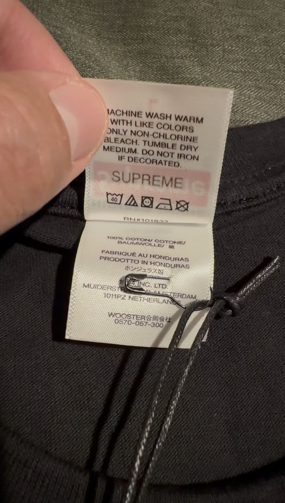 Number (N)ine × Supreme FW25 Manson Tee Size US L / EU 52-54 / 3 - 6 Thumbnail