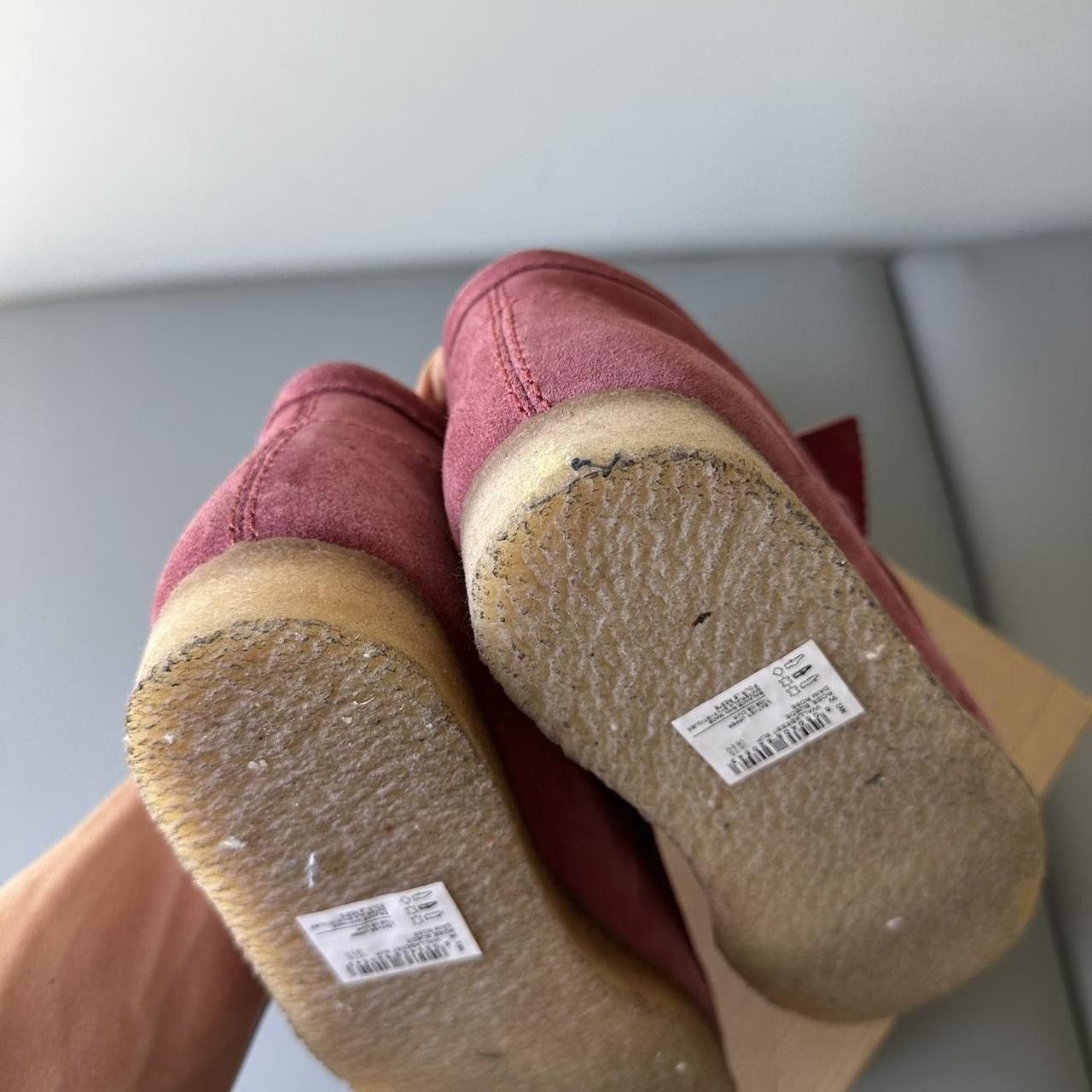 Clarks × Supreme Rare 2016 Supreme Clarks Pink Rose Suede Woven Wallabee Size US 8 / EU 41 - 5 Thumbnail