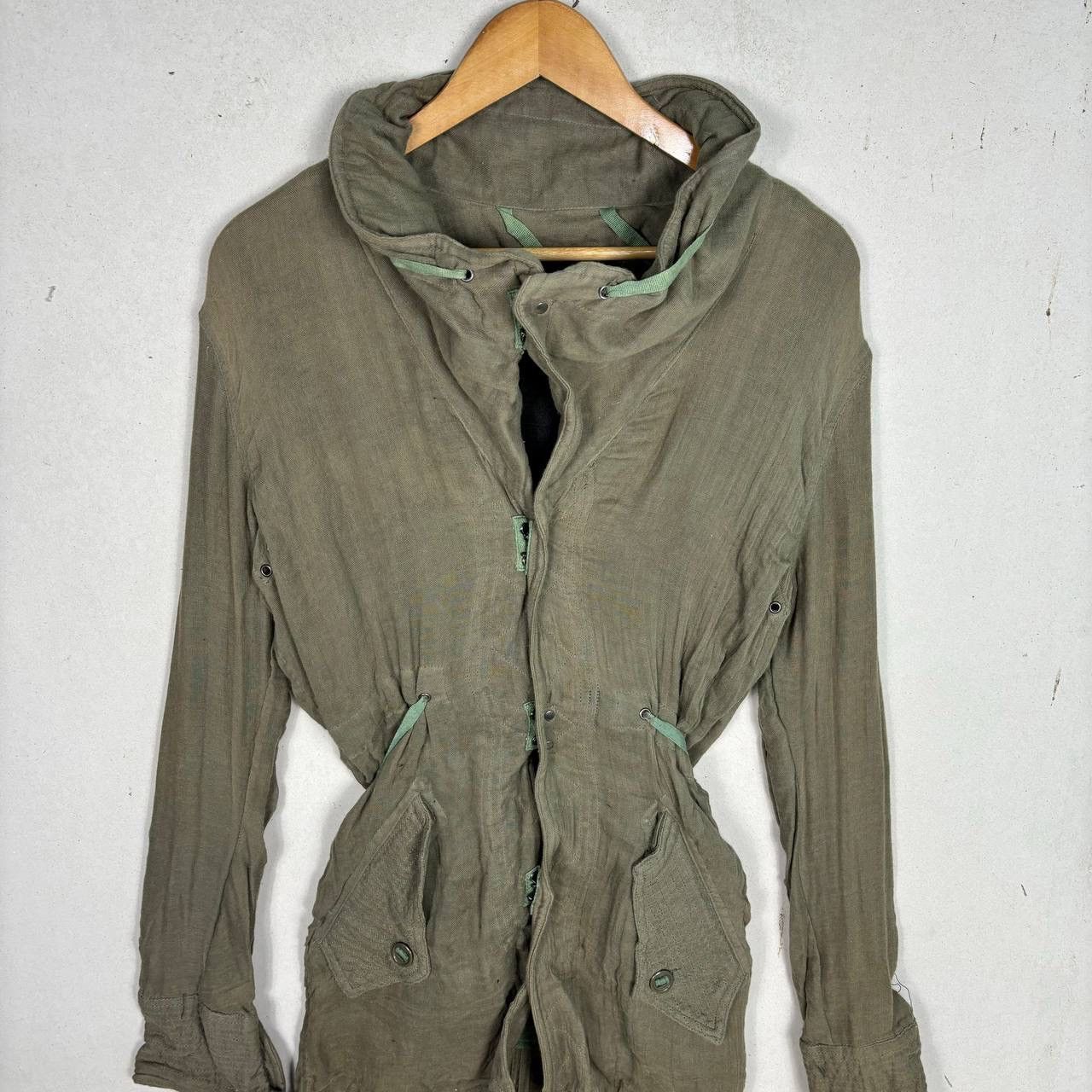 Le Grande Bleu (L.G.B.) Vintage Bernings Army Distressed Parka Jacket Size US M / EU 48-50 / 2 - 3 Thumbnail