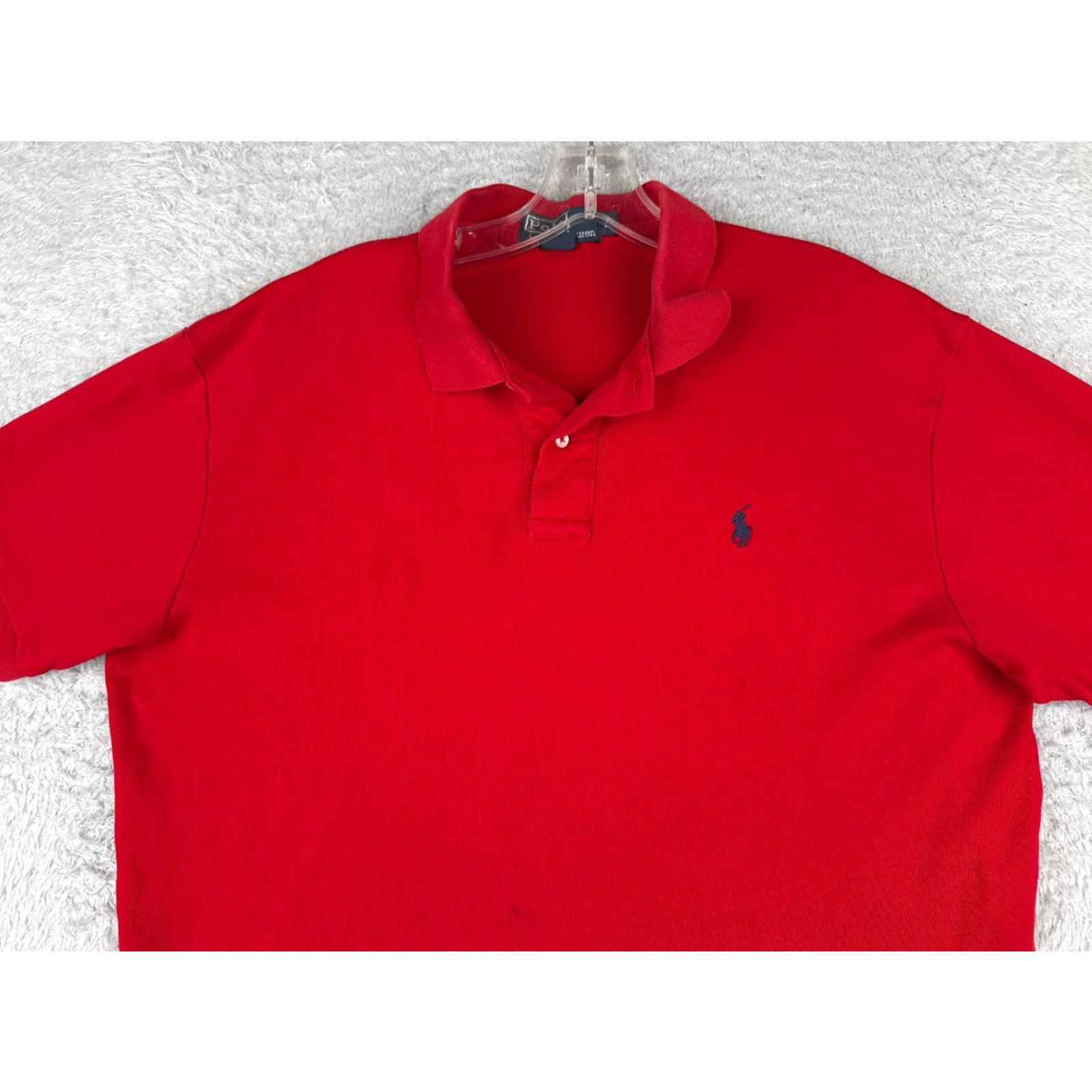 Ralph Lauren VINTAGE Ralph Lauren Polo Shirt Men L Red 100% Cotton Short Sleeve Polo Shirt Mens Red 100% Cotton Short Sleeve Vintage RL Polo Shirt Size US L / EU 52-54 / 3 - 4 Thumbnail