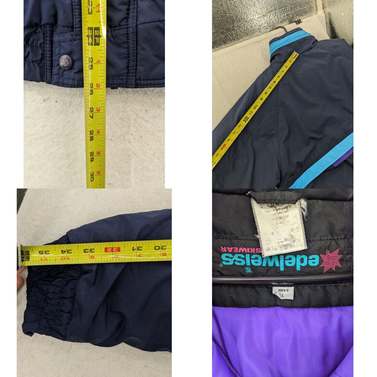 Vintage Premium Vintage Edelweiss Mens Large 80s Ski Winter Coat Authentic Retro Warm Outerwear Size US L / EU 52-54 / 3 - 8 Thumbnail