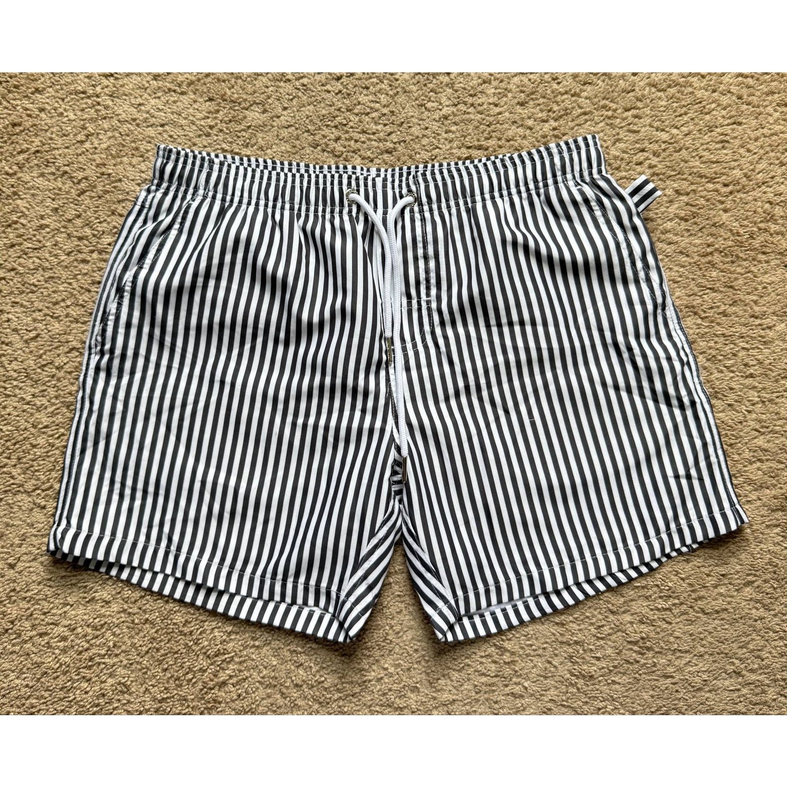 Other NWT Vacay Swimwear Hamptons Swim Short Black/White L (34) Size US 34 / EU 50 - 3 Thumbnail